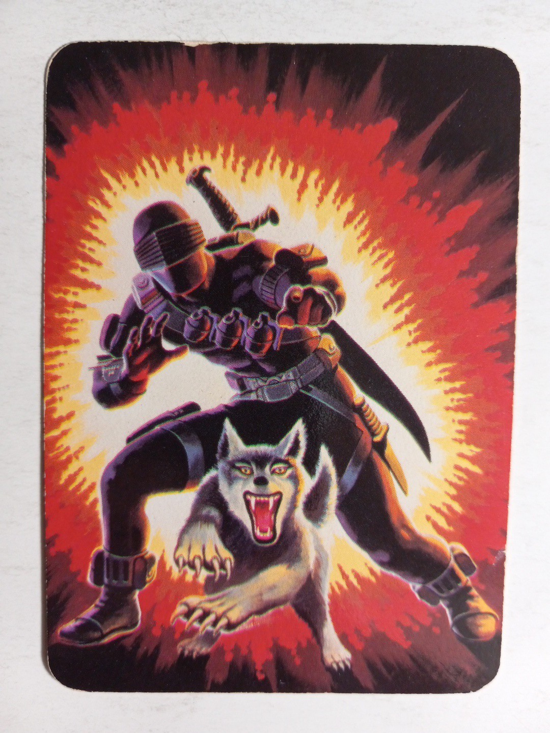1986 Snake-Eyes Hasbro Milton Bradley G.I. Joe Action Cards #8