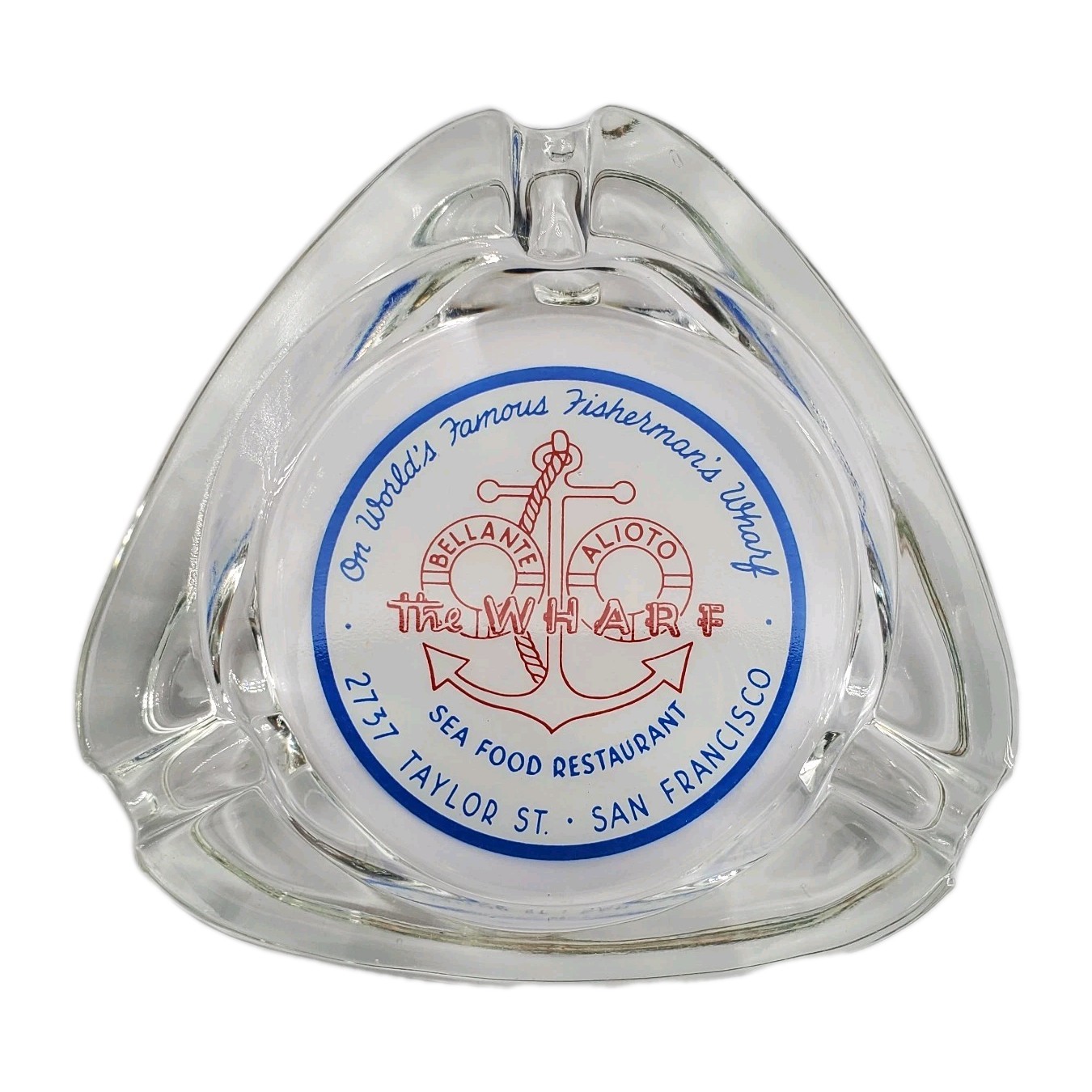 Vintage Marketing Ashtray The Wharf Restaurant San Francisco California CA