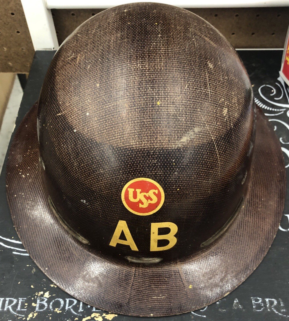 USS Steel AB American Bridge Iron Workers Steel Workers Safety Helmet Hard Hat