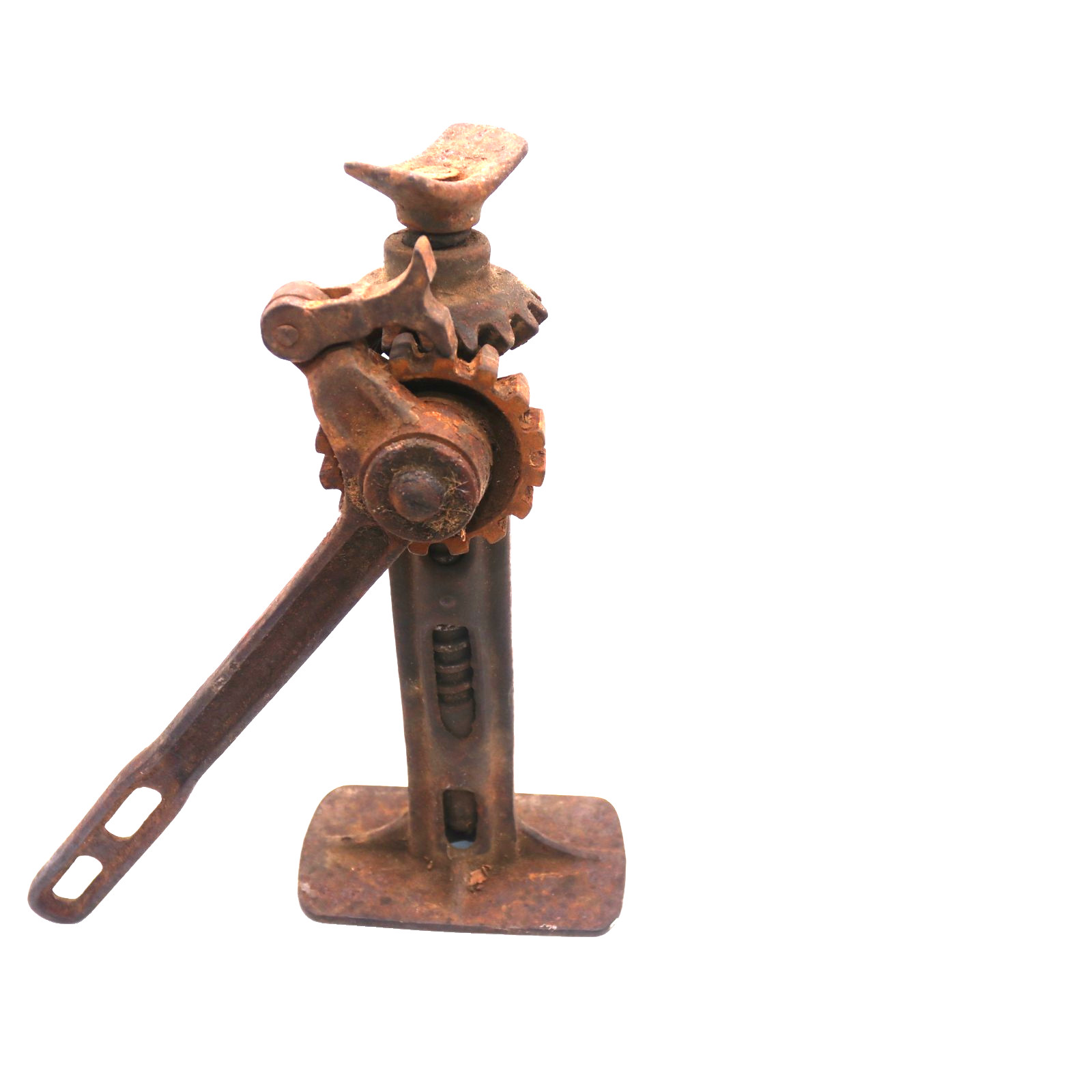 Working Antique Cast Iron Rack Pinion Lift Jack Ratchet Gear Car Farm 11"