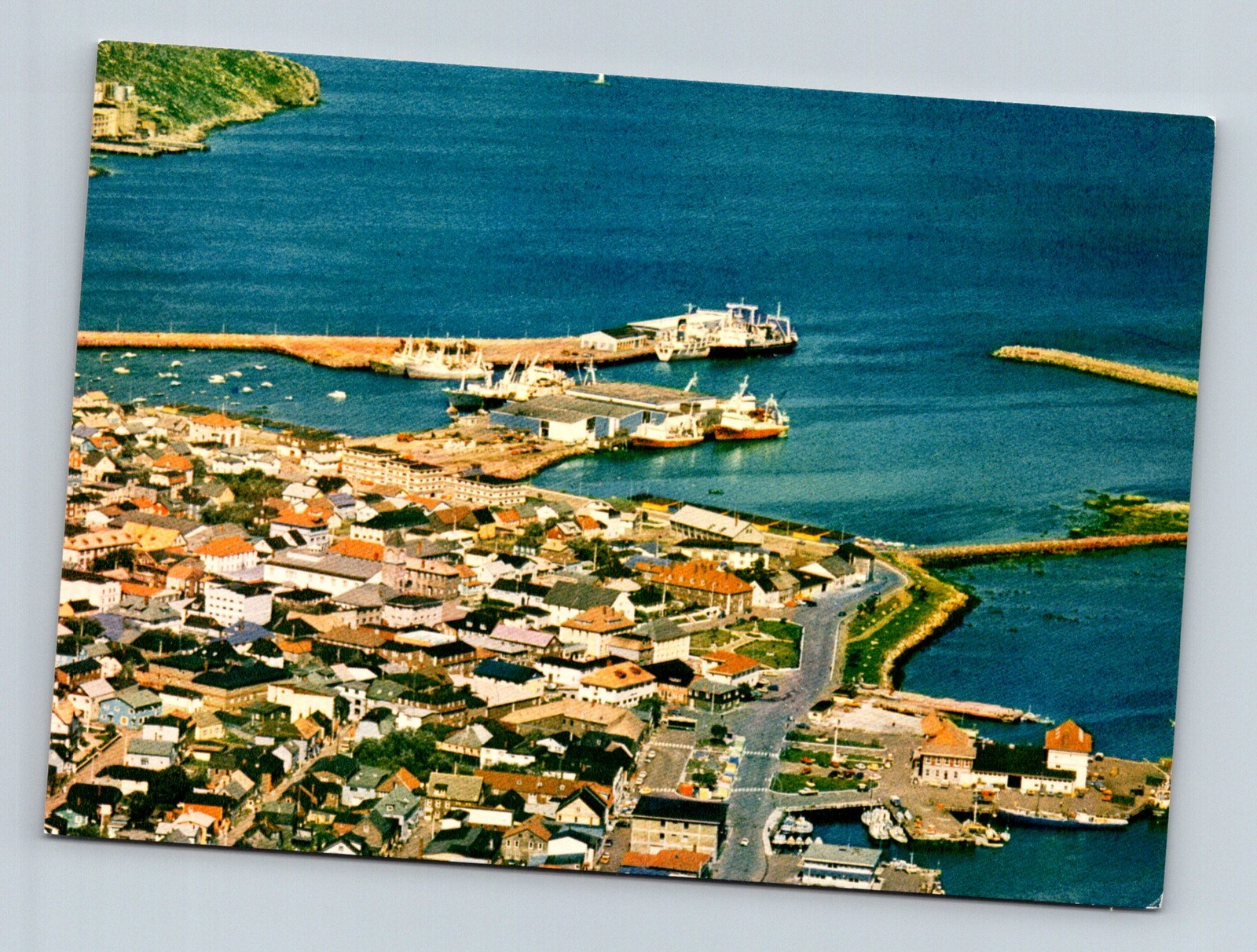 Saint Pierre and Miquelon Saint-Pierre 1970s Le Port - Postcard Saint Pierre and Miquelon Saint-Pierre 1970s Le Port - Postcard