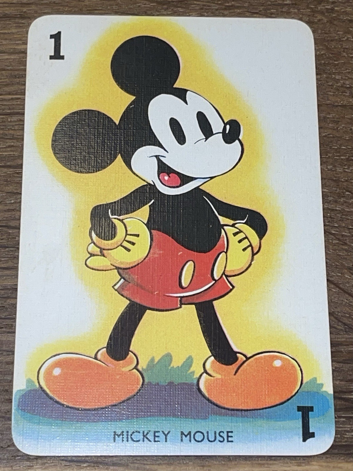 MICKEY MOUSE 1938 CASTELL BROS. LTD. SHUFFLED SYMPHONIES RARE EARLY DISNEY CARD MICKEY MOUSE 1938 CASTELL BROS. LTD. SHUFFLED SYMPHONIES RARE EARLY DISNEY CARD