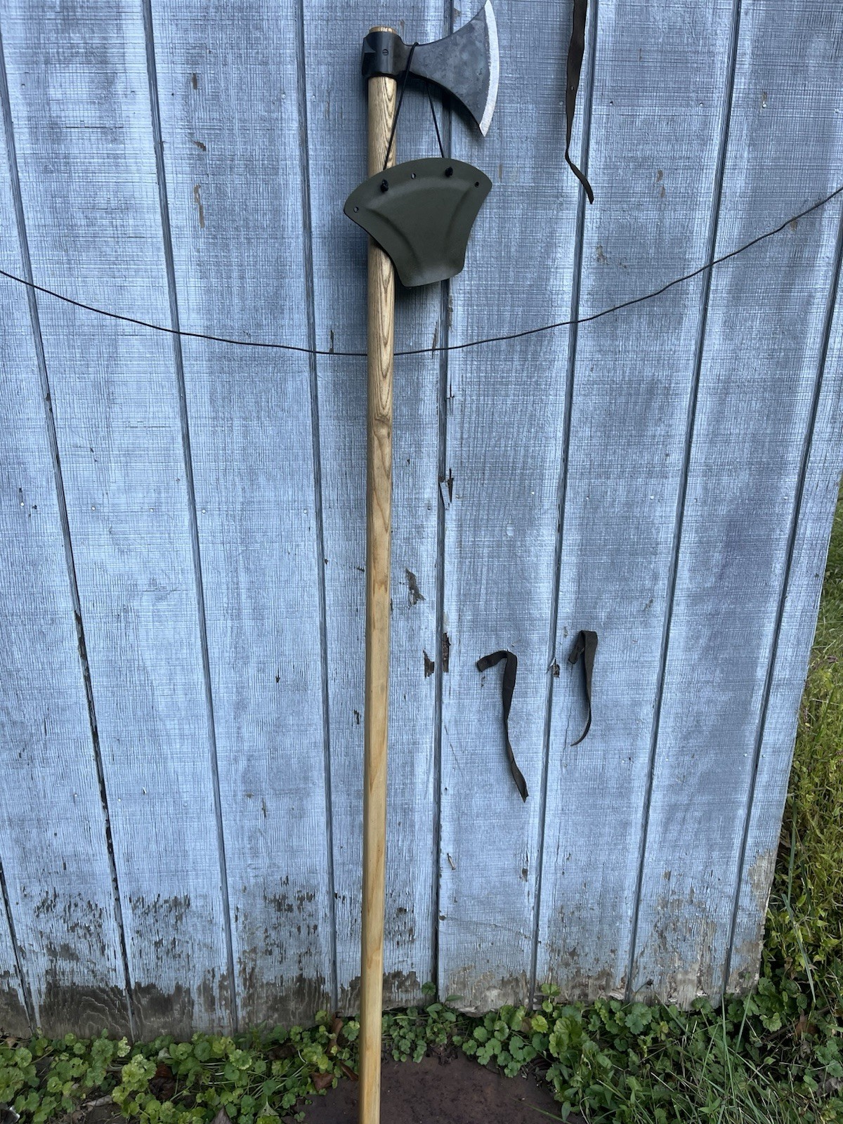Heavily Modified Cold Steel Pole Axe “Huscarl Dane Axe” With Sheath Heavily Modified Cold Steel Pole Axe “Huscarl Dane Axe” With Sheath