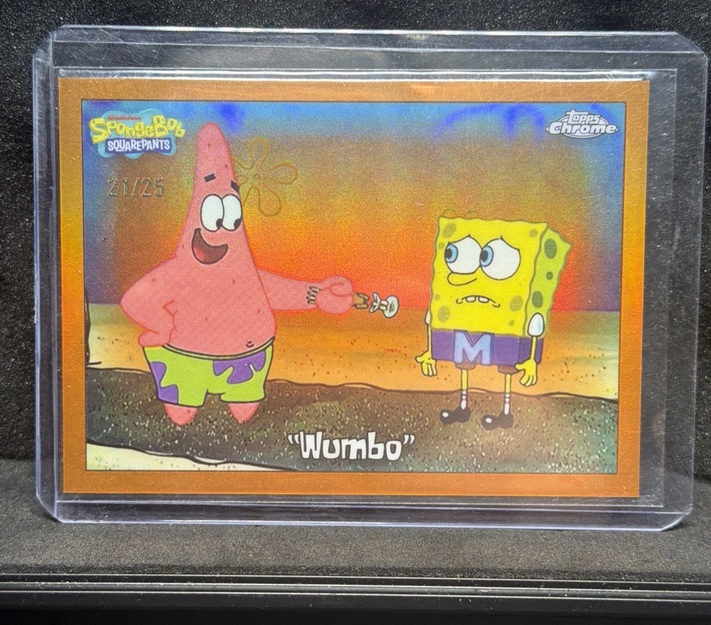 2025 Topps Chrome SpongeBob SquarePants “Wumbo” True Orange /25
