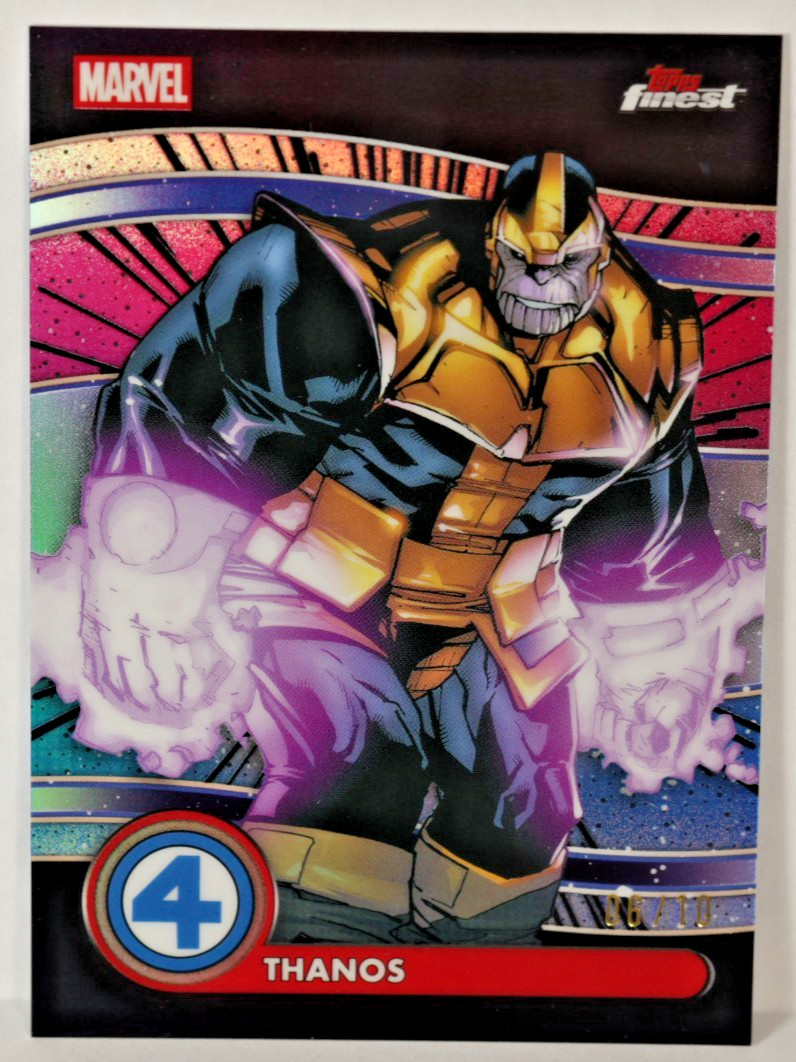 2026 TOPPS FINEST FANTASTIC FOUR /10 THANOS #86 NEGATIVE ZONE BLACK REFRACTOR 2026 TOPPS FINEST FANTASTIC FOUR /10 THANOS #86 NEGATIVE ZONE BLACK REFRACTOR