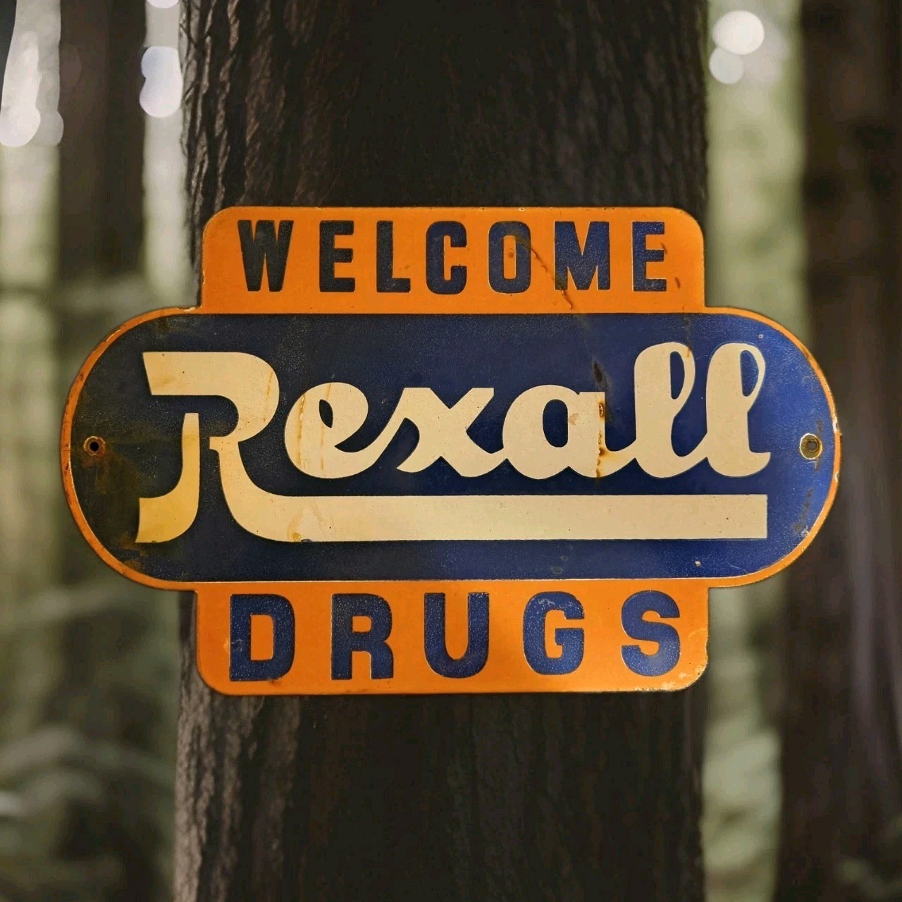Vintage Rexall Drugs Porcelain Sign Drugs Walgreens Pharmacy Gas Oil 12"x 7 1/2" Vintage Rexall Drugs Porcelain Sign Drugs Walgreens Pharmacy Gas Oil 12"x 7 1/2"