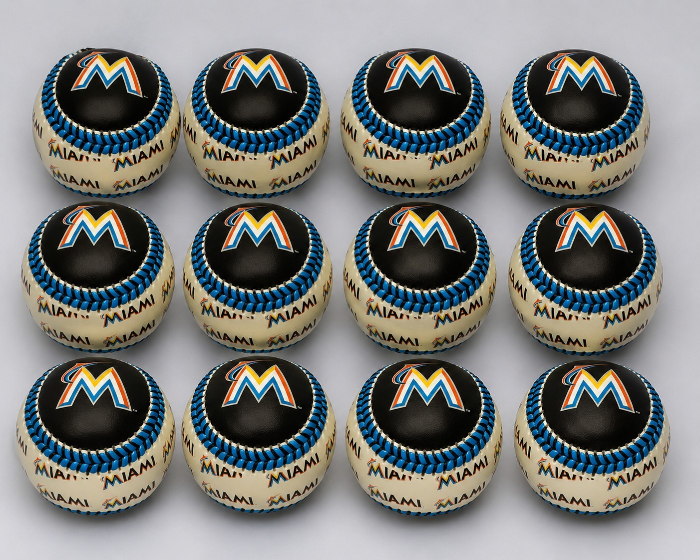 Miami Marlins Collectible Souvenir Baseball Ball Lot of 12 Miami Marlins Collectible Souvenir Baseball Ball Lot of 12
