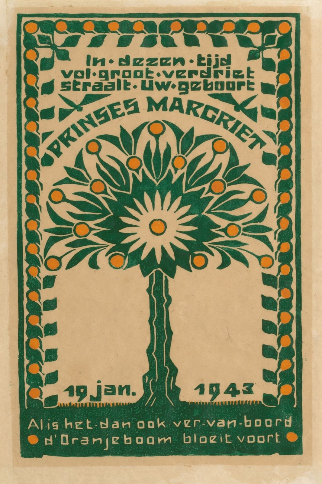 🌺 Prinses Margriet (1943) Art Nouveau Poster - 24x36” Print - Premium Matte 🌺 Prinses Margriet (1943) Art Nouveau Poster - 24x36” Print - Premium Matte