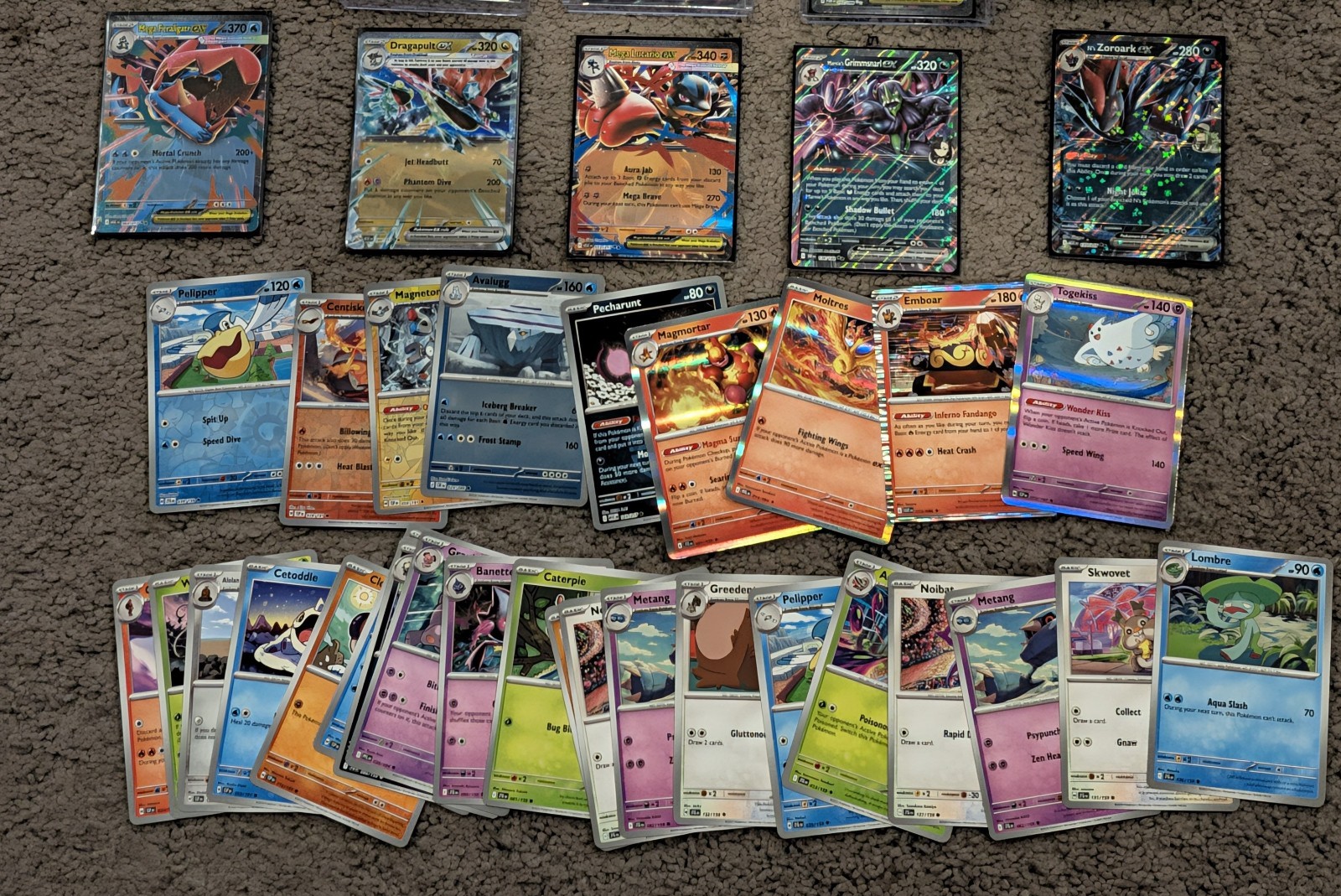 Pokémon TCG Value Lot of 75 Cards - 2 EX/V/VMAX + 8 Holos/RH Pokémon TCG Value Lot of 75 Cards - 2 EX/V/VMAX + 8 Holos/RH