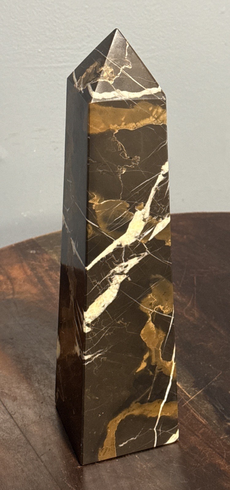 Black, Caramel, Brown, White Obelisk 14” Heavy Beautiful Black, Caramel, Brown, White Obelisk 14” Heavy Beautiful