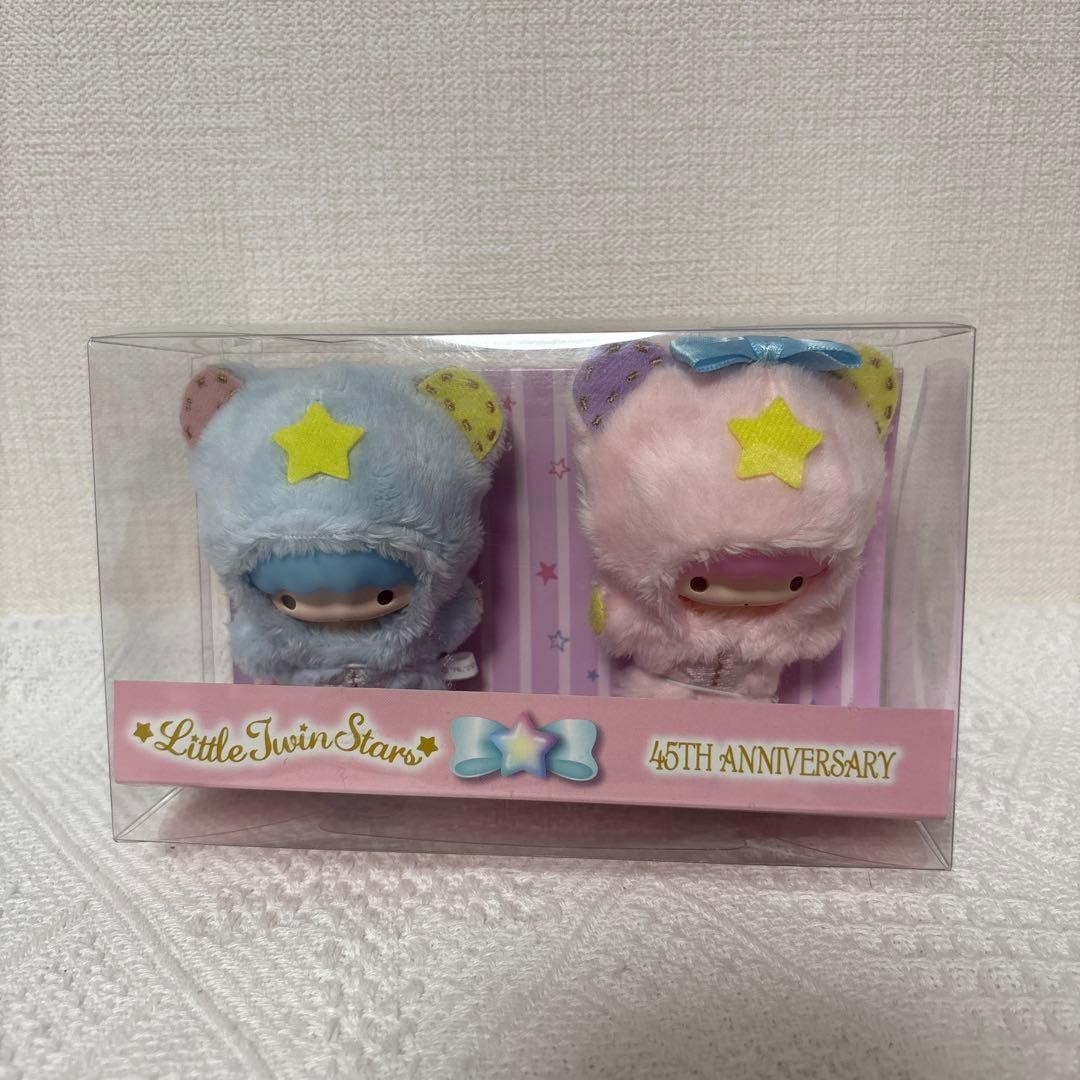 Sanrio Little Twin Stars 45th Anniversary Pafupofu Soft Vinyl Mascot Set Sanrio Little Twin Stars 45th Anniversary Pafupofu Soft Vinyl Mascot Set
