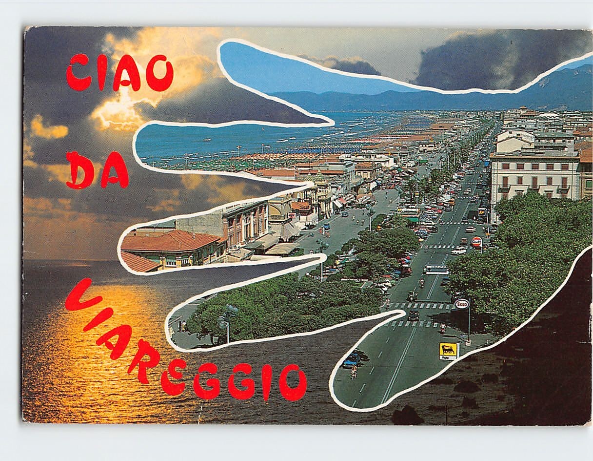 Postcard Ciao da Viareggio Italy Postcard Ciao da Viareggio Italy