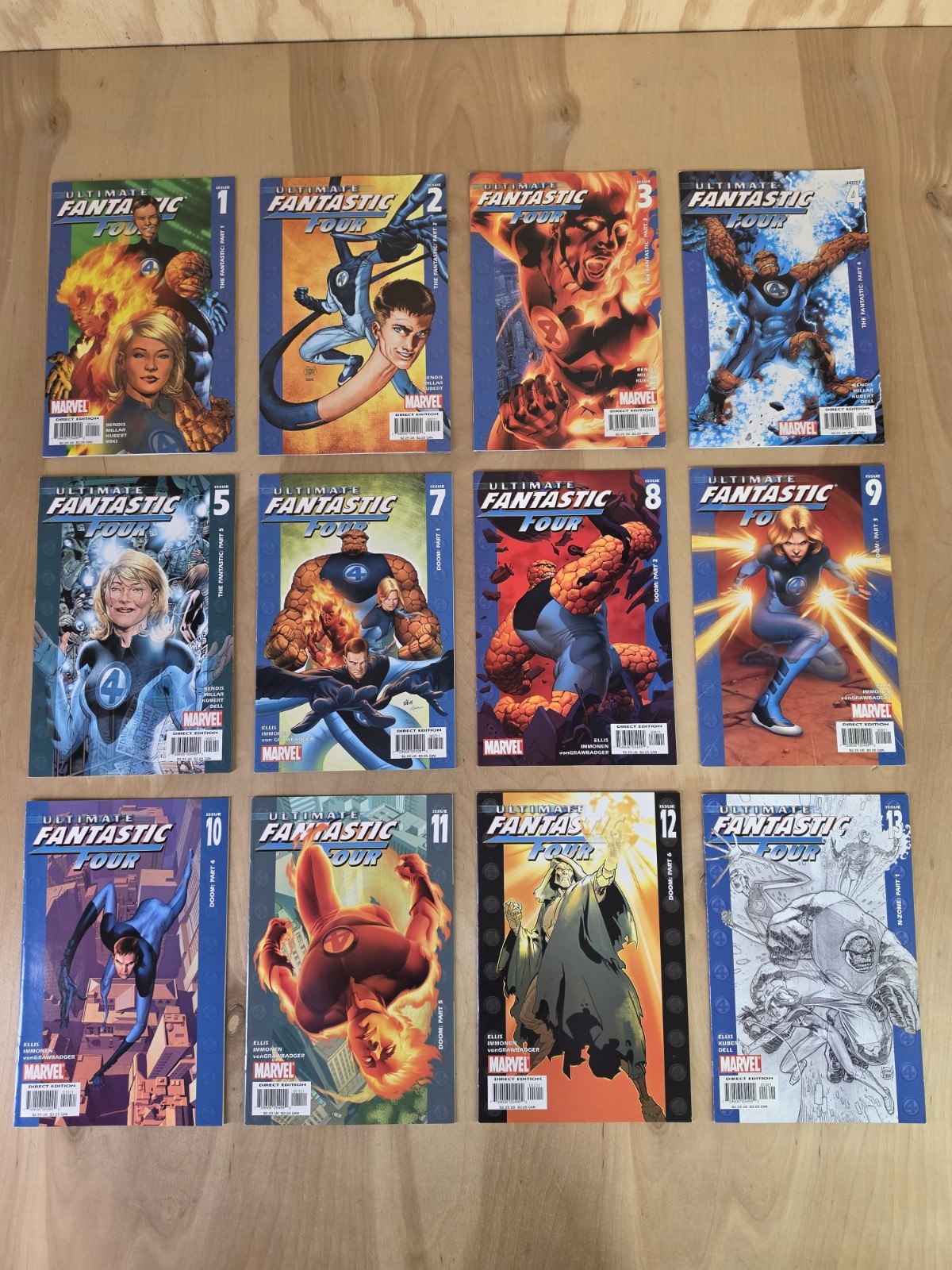 Ultimate Fantastic Four Lot 1,2,3,4,5,7,8,9,10,11,12,13 Ultimate Fantastic Four Lot 1,2,3,4,5,7,8,9,10,11,12,13