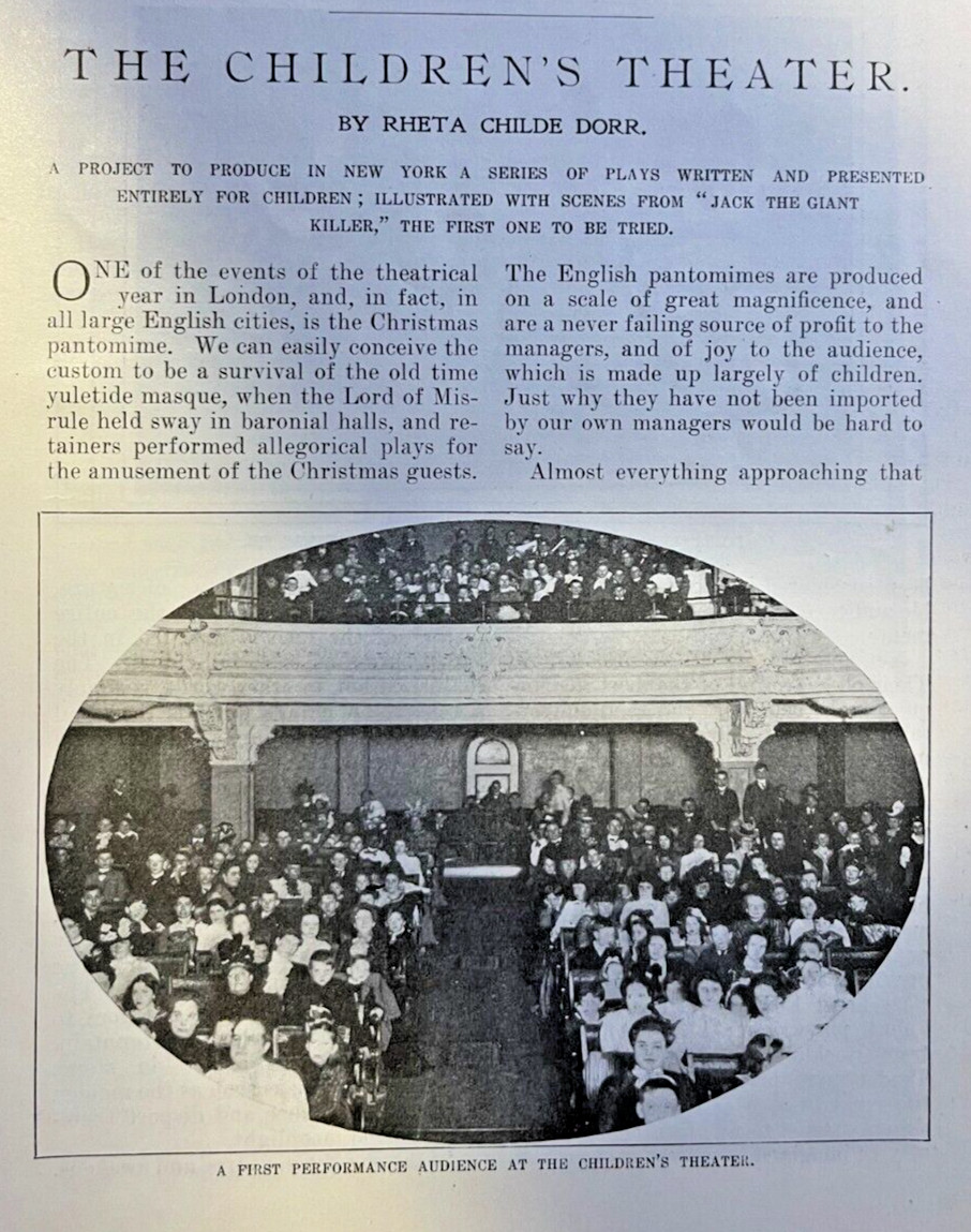 1901 New York City Children's Theater