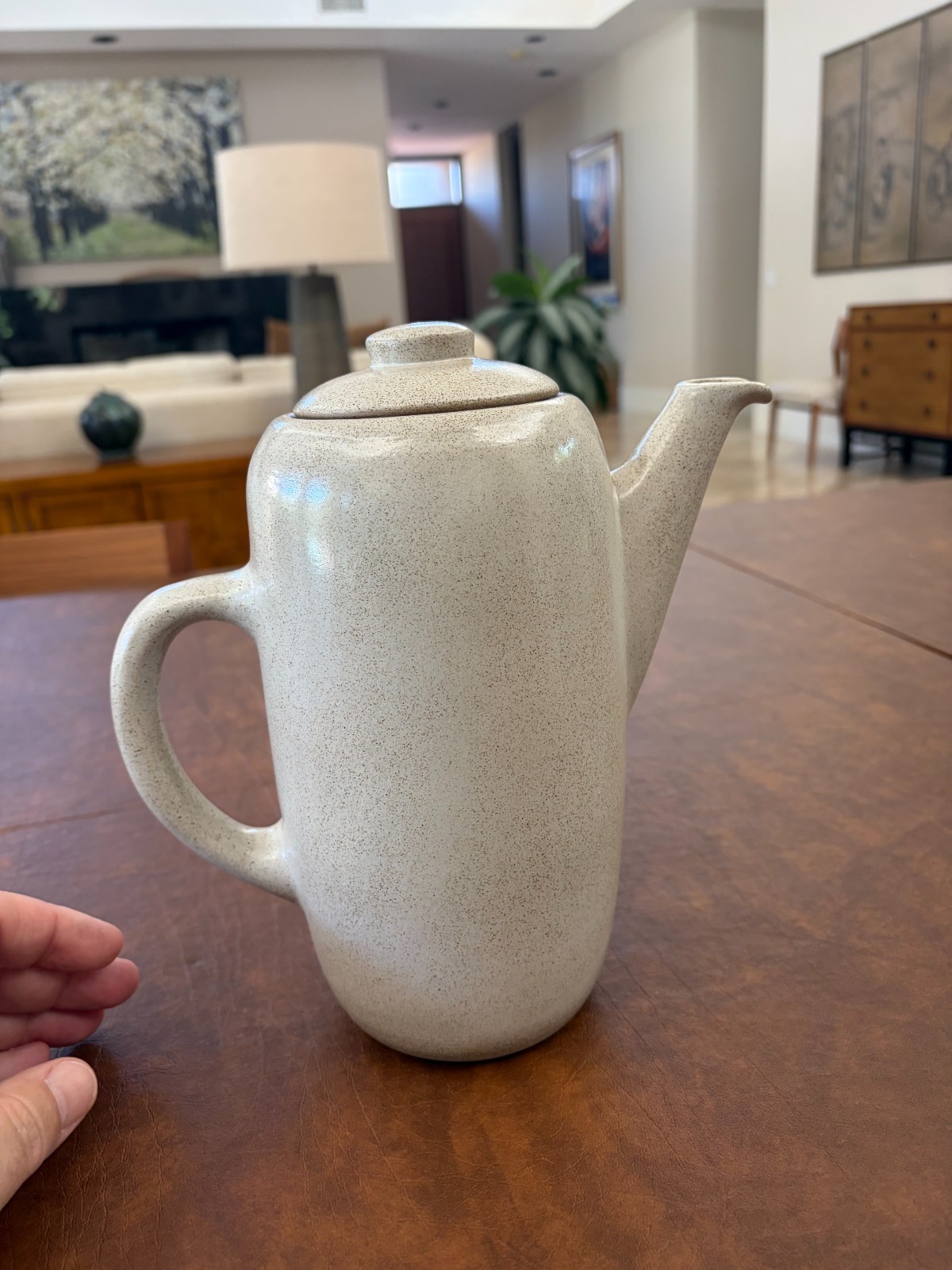 Heath Ceramic Coffee Pot Rare Early “Sand” Glaze Heath Ceramics Tea Pot 1950s Heath Ceramic Coffee Pot Rare Early “Sand” Glaze Heath Ceramics Tea Pot 1950s