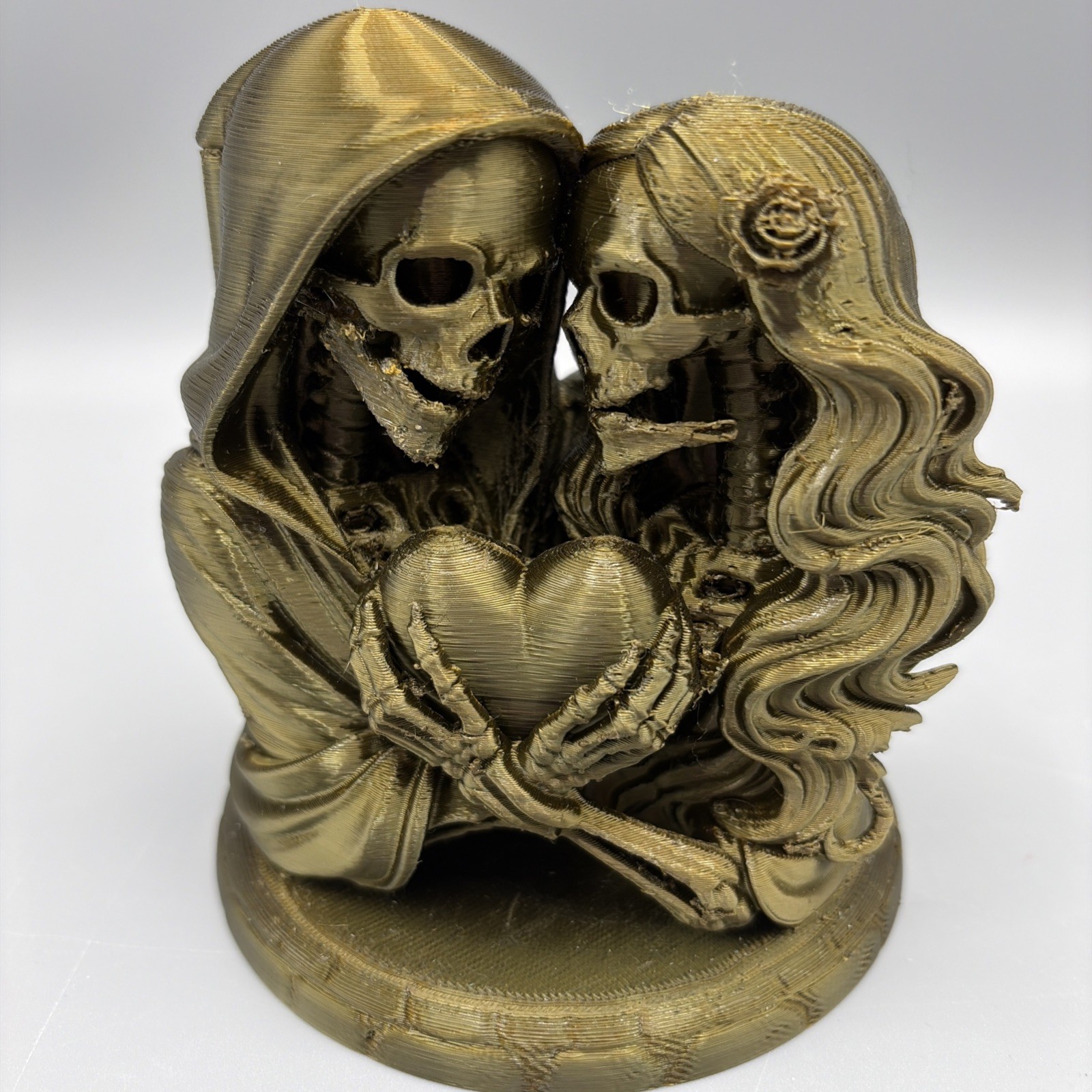 OOAK 3D Printed Day of the Dead Couple Figurine - Unique OOAK 3D Printed Day of the Dead Couple Figurine - Unique