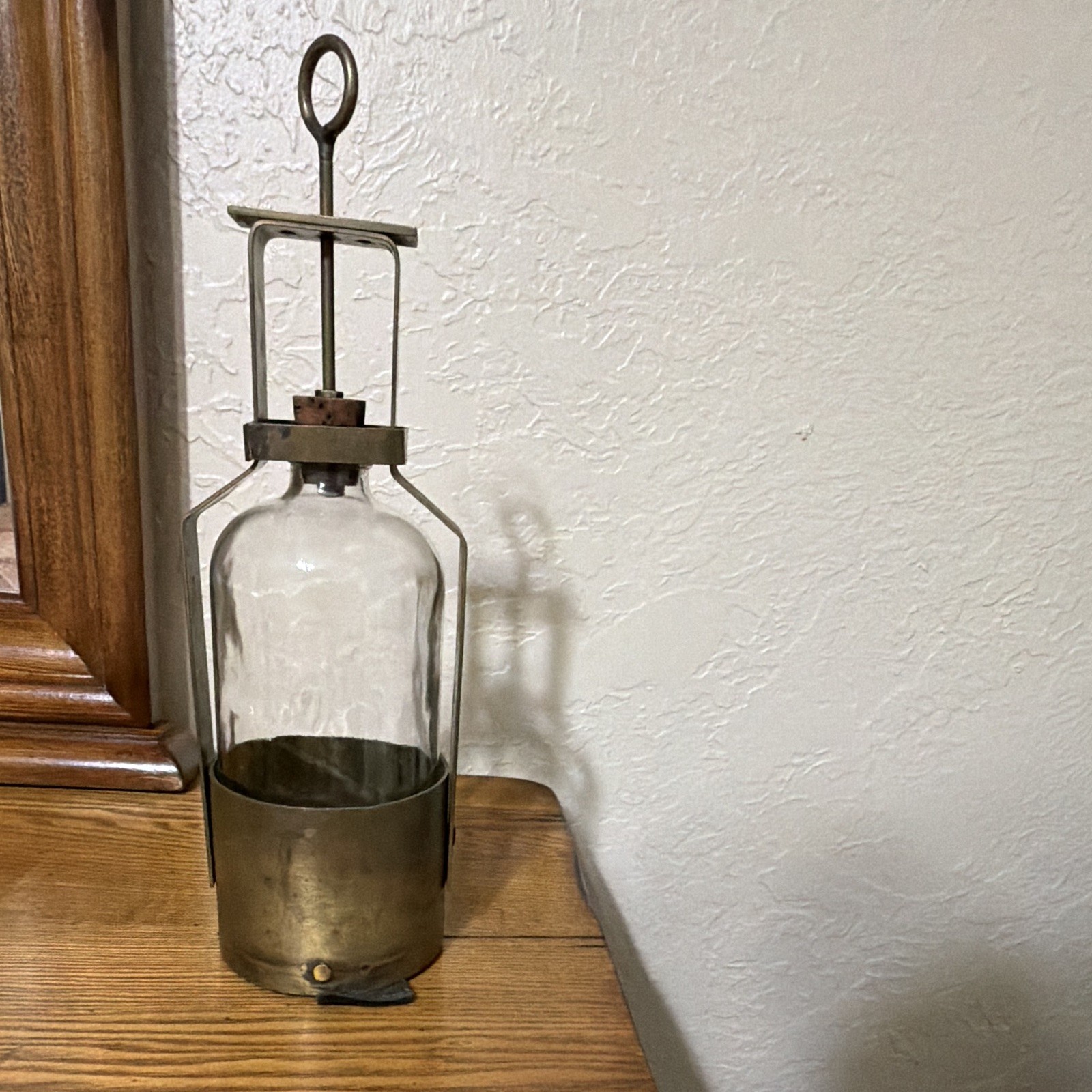 Vintage Robinson Brass Oil Tank Thief Glass Bottle Sampler Possibly 1950s-60s Vintage Robinson Brass Oil Tank Thief Glass Bottle Sampler Possibly 1950s-60s