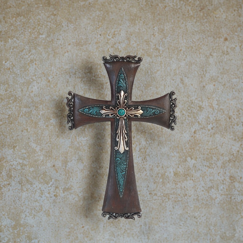 15 3/4" high Decorative Cross Wall Decor Ornament Home Decor Unique Gift 15 3/4" high Decorative Cross Wall Decor Ornament Home Decor Unique Gift