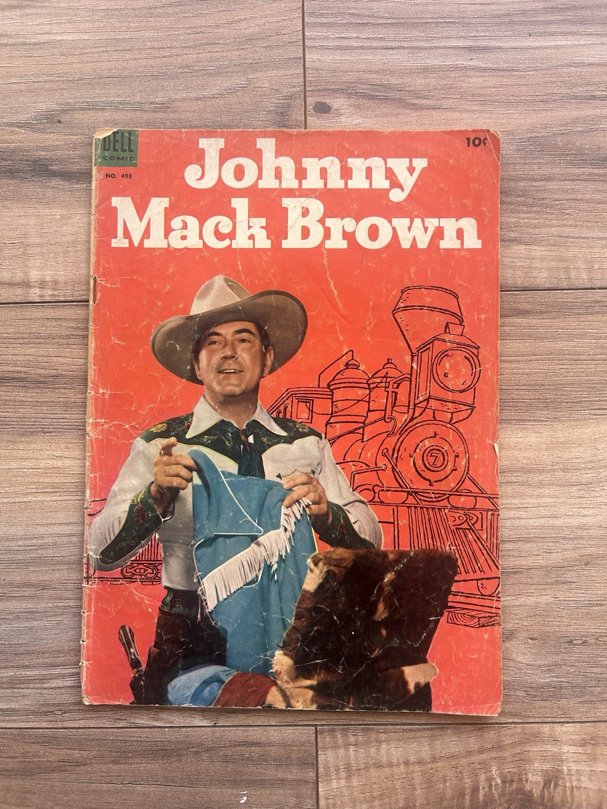 1953 JOHNNY MACK BROWN Dell 4-color #493 Comic 1953 JOHNNY MACK BROWN Dell 4-color #493 Comic
