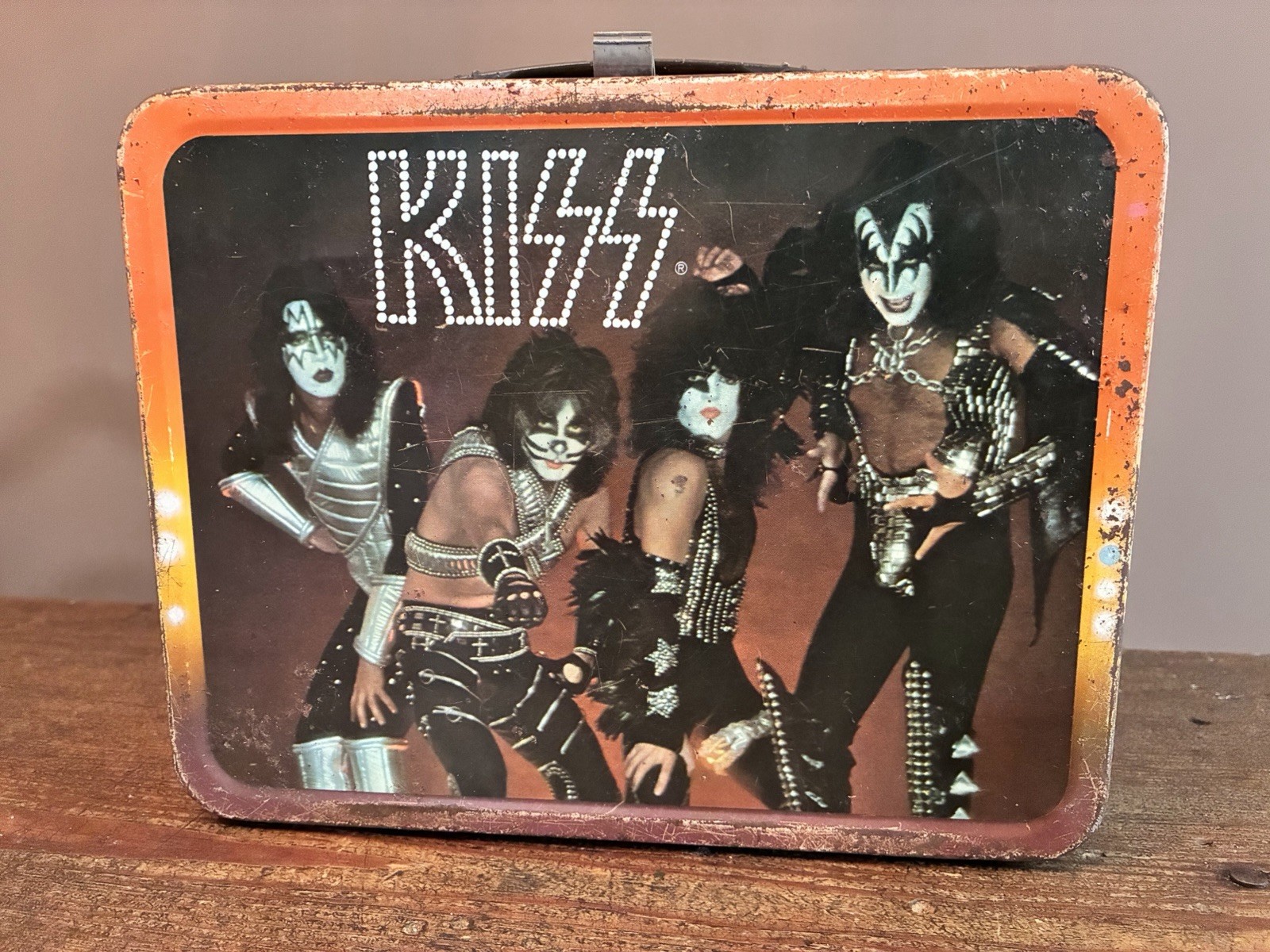 Vintage 1977 King-Seeley KISS Metal Lunchbox - NO THERMOS