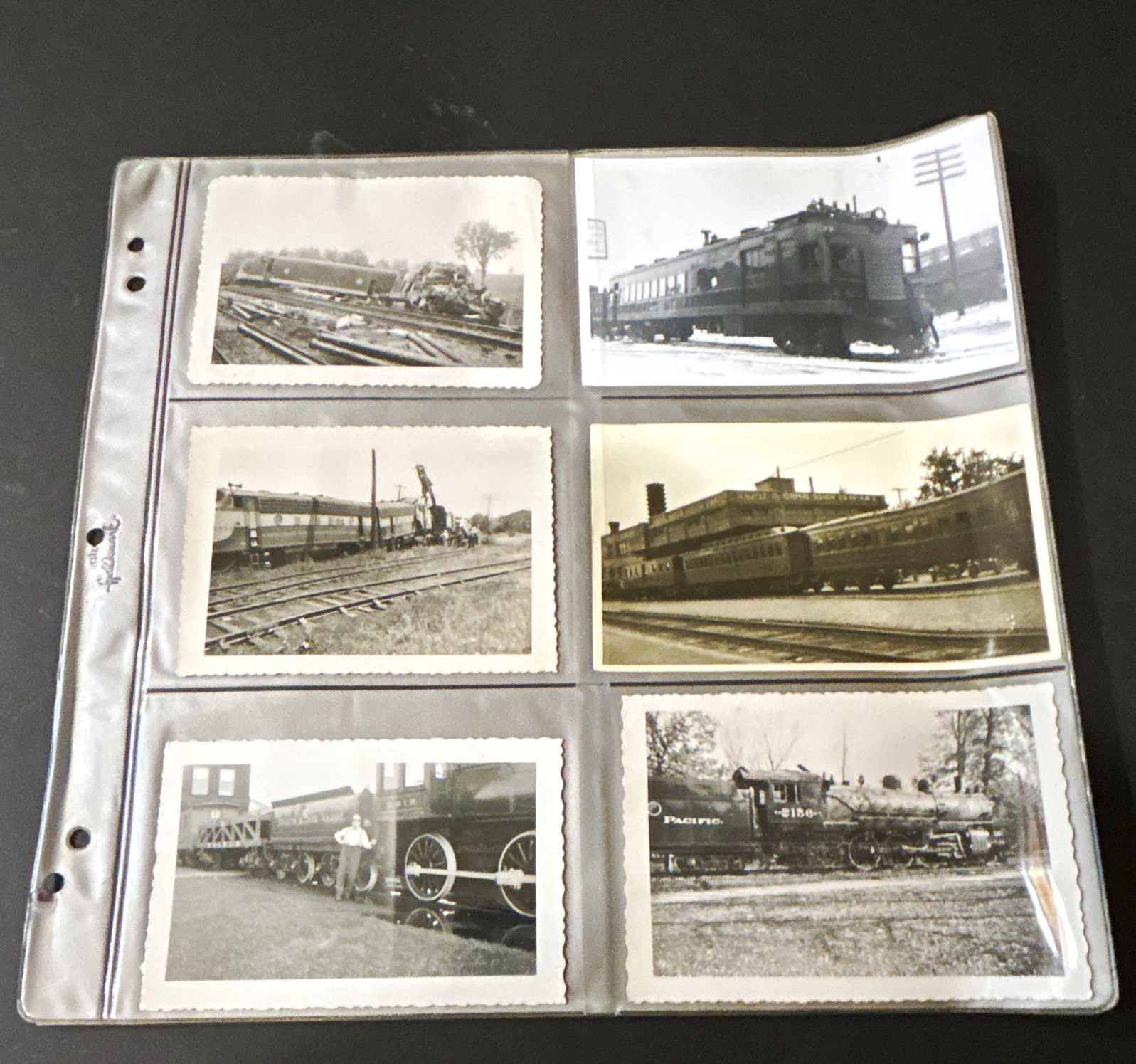 Vintage 1940s-1950s Train Photos Lot MN St Paul & Pacific William Crooks Wreck