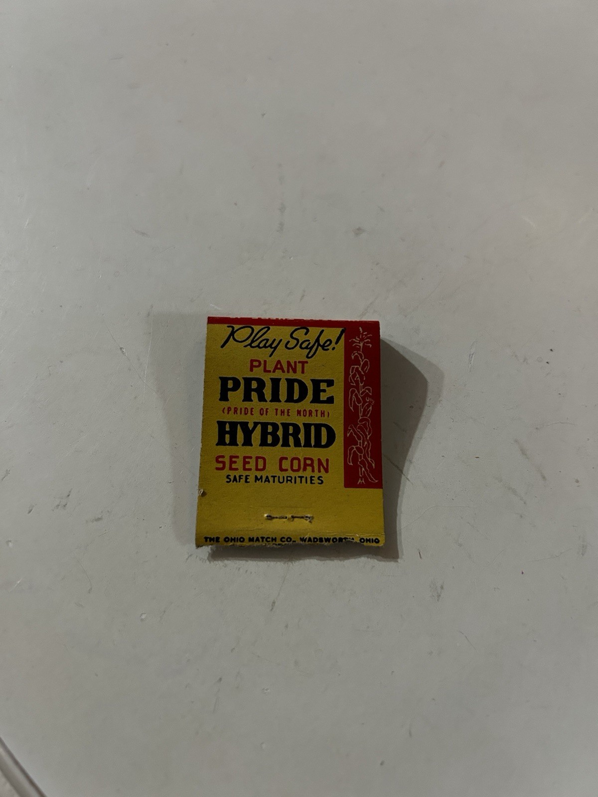 Vintage Pride Hybrid Seed Corn Matchbook Cover Minneapolis MN Farm Advertising Vintage Pride Hybrid Seed Corn Matchbook Cover Minneapolis MN Farm Advertising