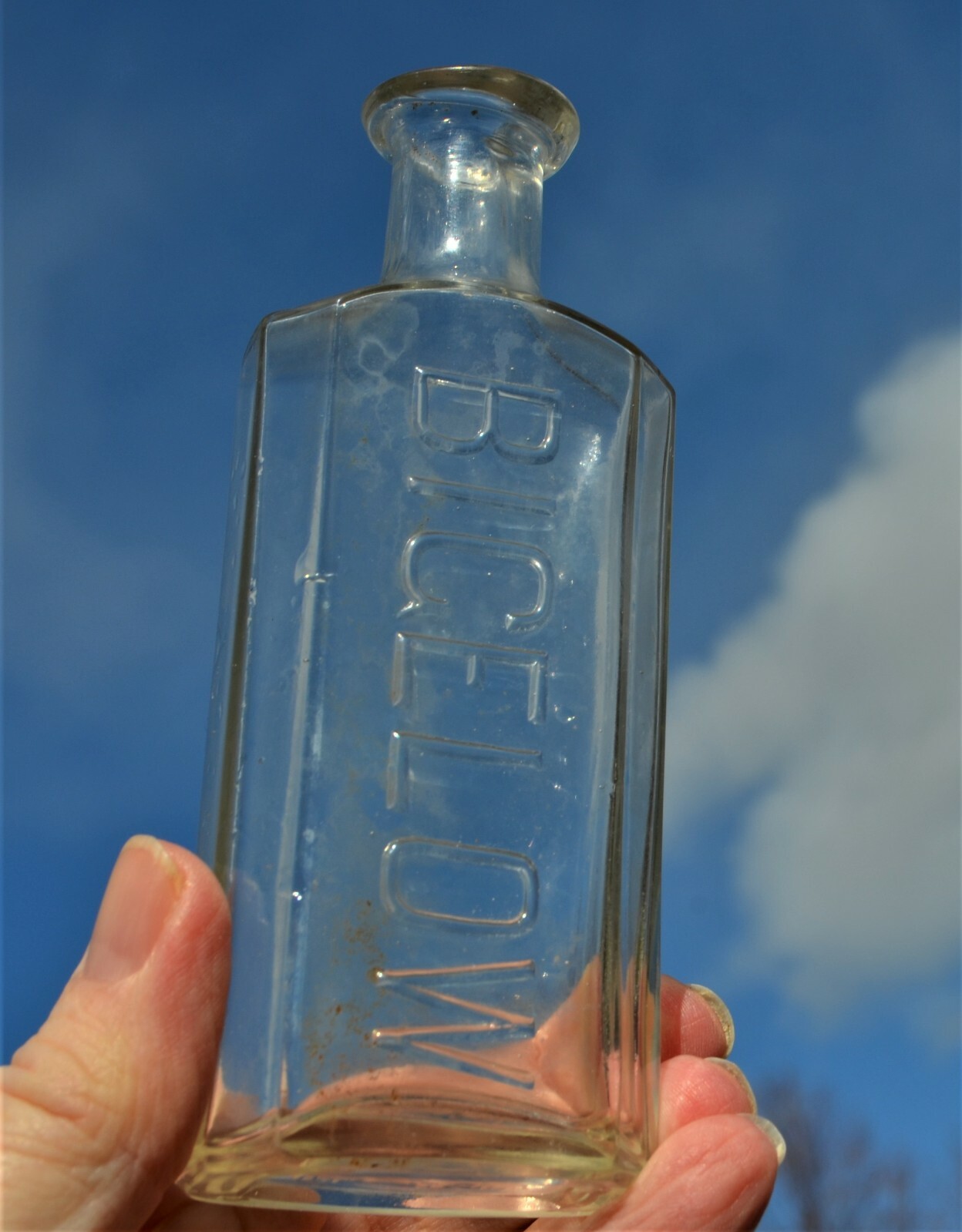 BIGELOW rare 1893 NYC prescription bottle BIGELOW rare 1893 NYC prescription bottle