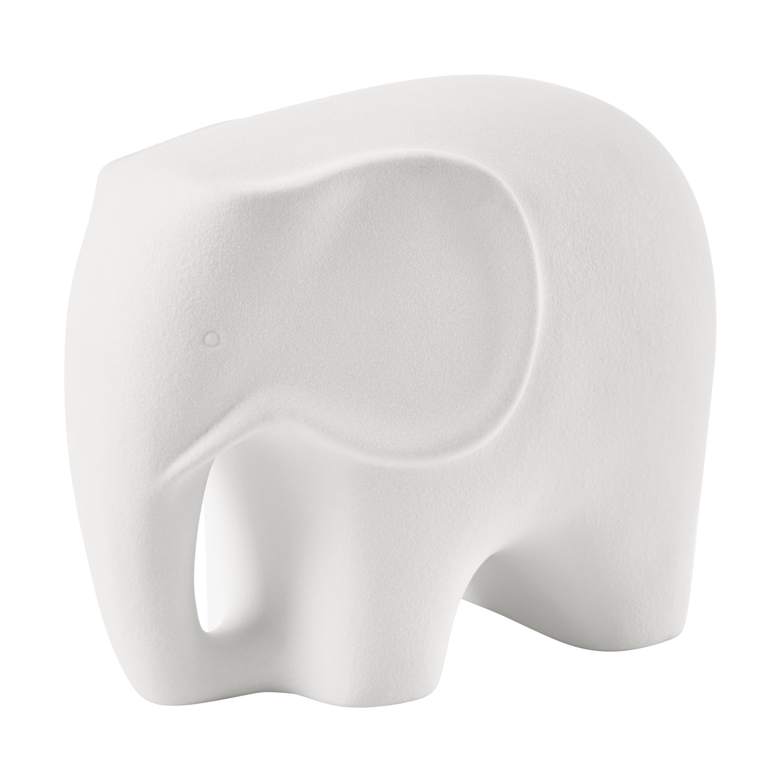 Danya B Hans White Minimalist Elephant Ceramic Decorative Sculpture Figure Set Danya B Hans White Minimalist Elephant Ceramic Decorative Sculpture Figure Set