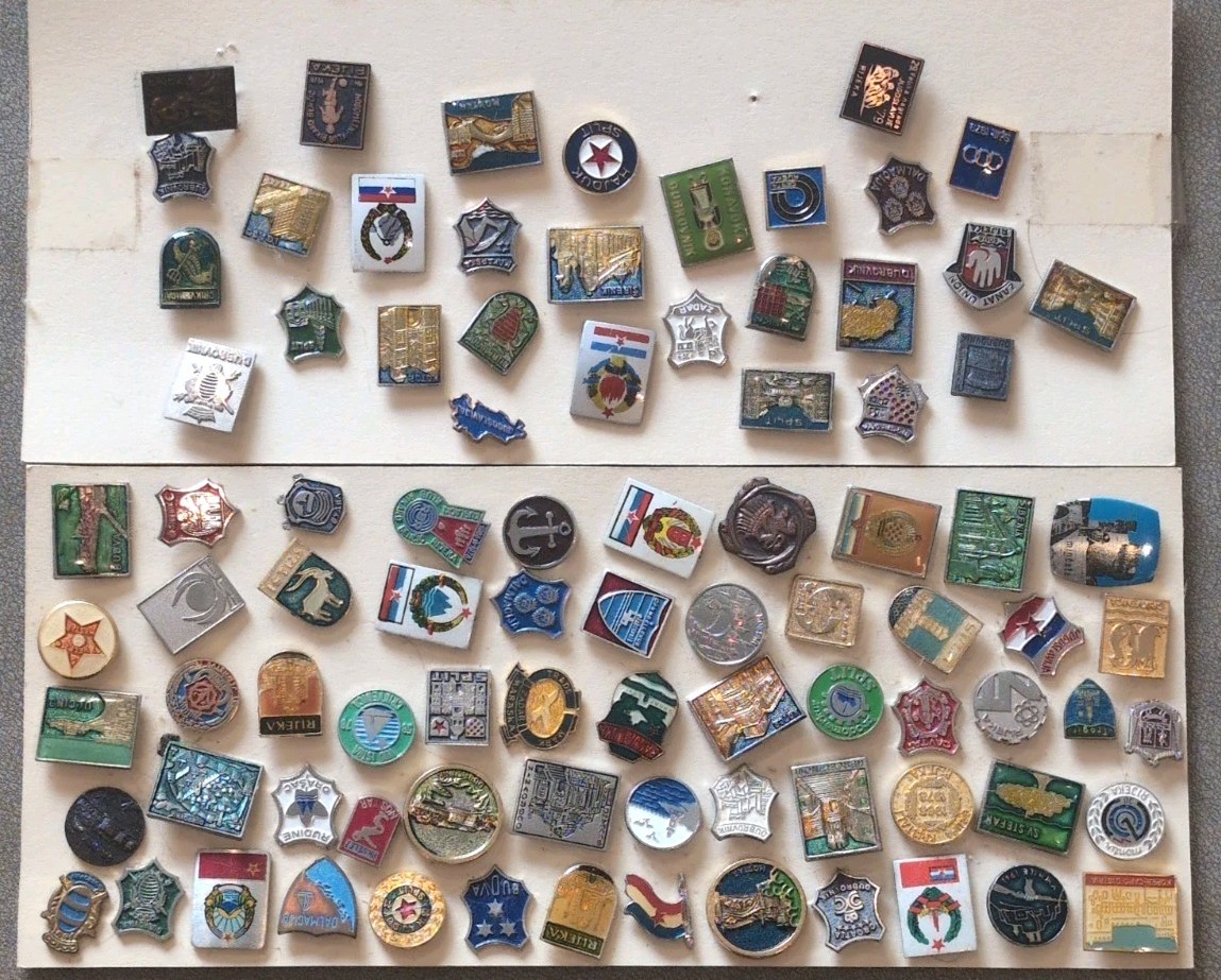 Vtg Lot 88 Yugoslavia Enamel Stickpins Croatia Rijeka Split Grand Prix Soccer Vtg Lot 88 Yugoslavia Enamel Stickpins Croatia Rijeka Split Grand Prix Soccer