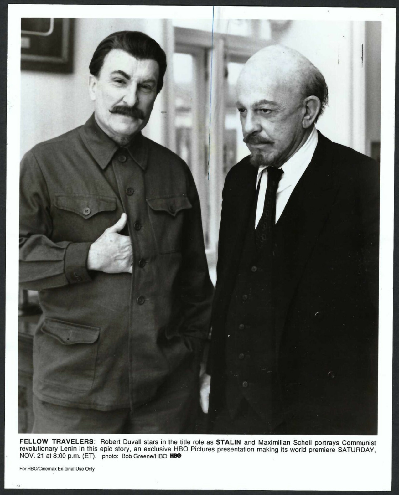 ROBERT DUVALL + MAXIMILIAN SCHELL VINTAGE ORIGINAL PHOTO HOLLYWOOD MOVIE SCENE