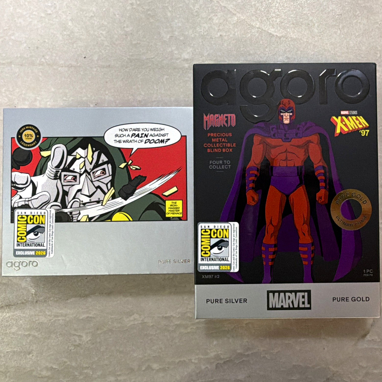 2 SEALED SDCC 2026 Exclusive Agoro Marvel X-Men '97 Magneto/Dr Doom (pic exact) 2 SEALED SDCC 2026 Exclusive Agoro Marvel X-Men '97 Magneto/Dr Doom (pic exact)