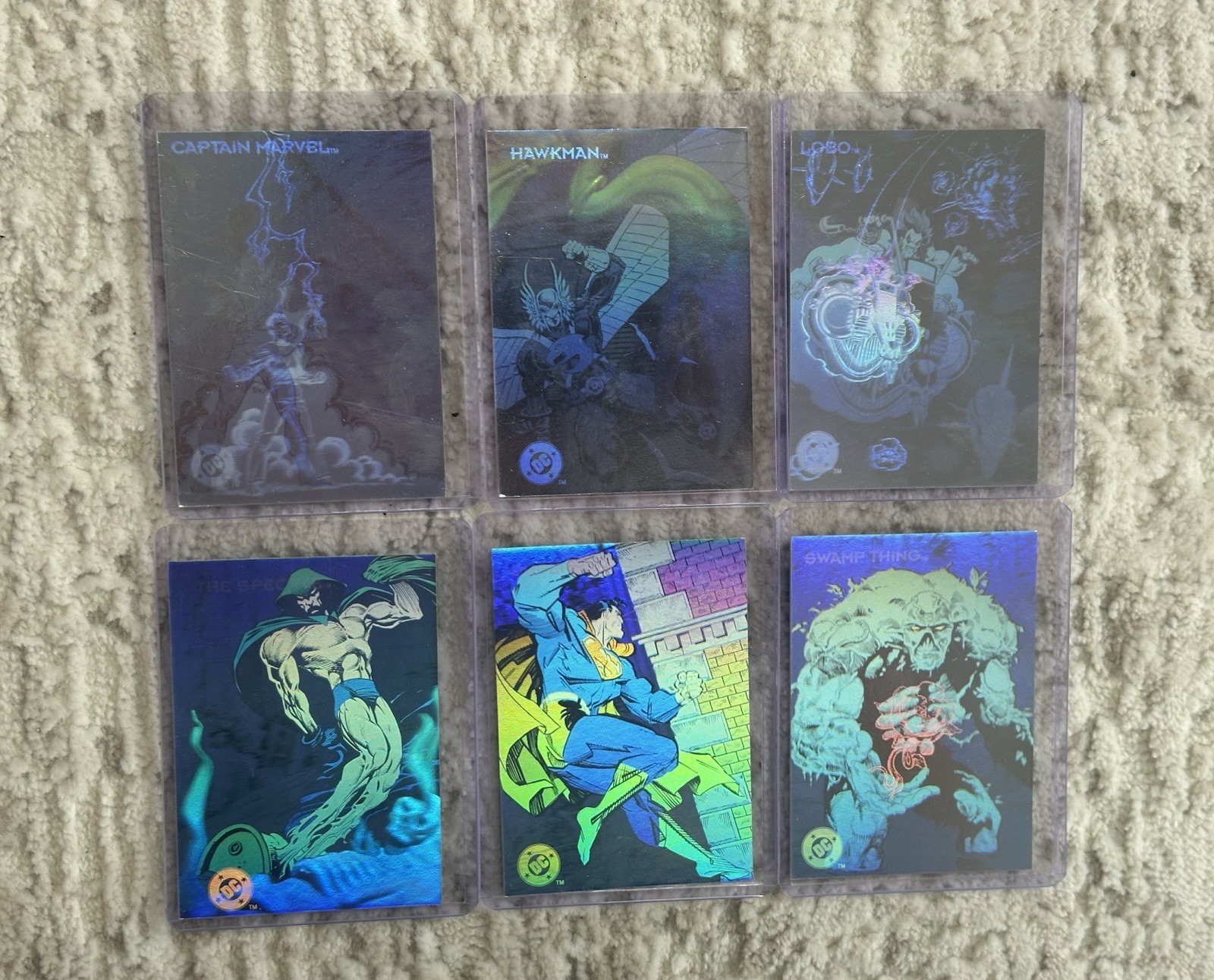 1993 Skybox DC Cosmic Teams Hologram Hall of Fame Complete Set DCH11-DCH16 1993 Skybox DC Cosmic Teams Hologram Hall of Fame Complete Set DCH11-DCH16