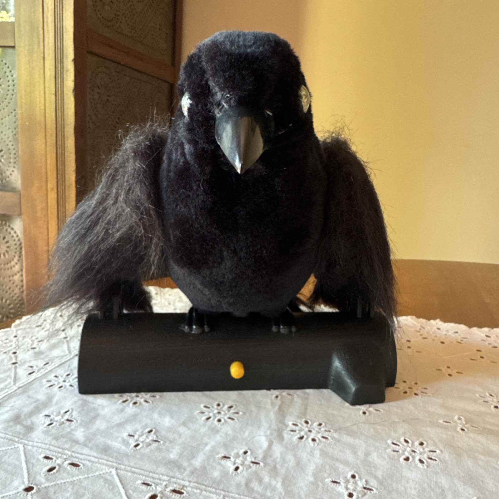 VTG Gemmy Black Raven Lights & Sounds Halloween Prop Motion Activated FOR PARTS VTG Gemmy Black Raven Lights & Sounds Halloween Prop Motion Activated FOR PARTS