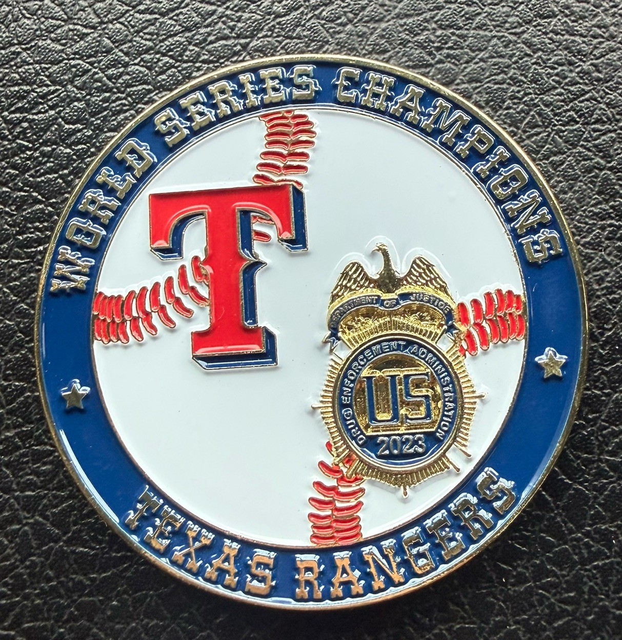 Texas Rangers DEA Drug Police Dallas Special Operations Challenge Coin DEA Gang