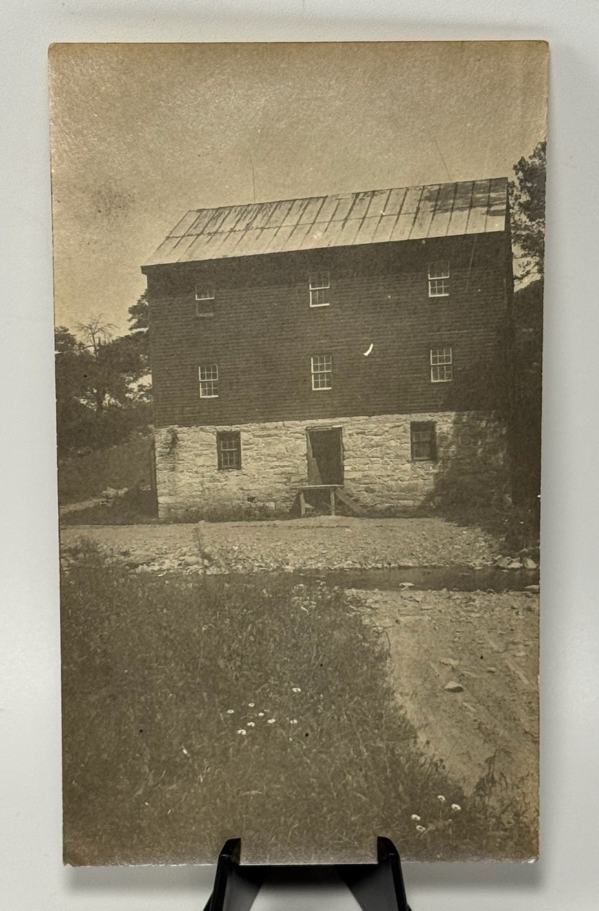 McDonalds Mill Virginia Flour Mill Photograph c1918 Inscribed Snapshot
