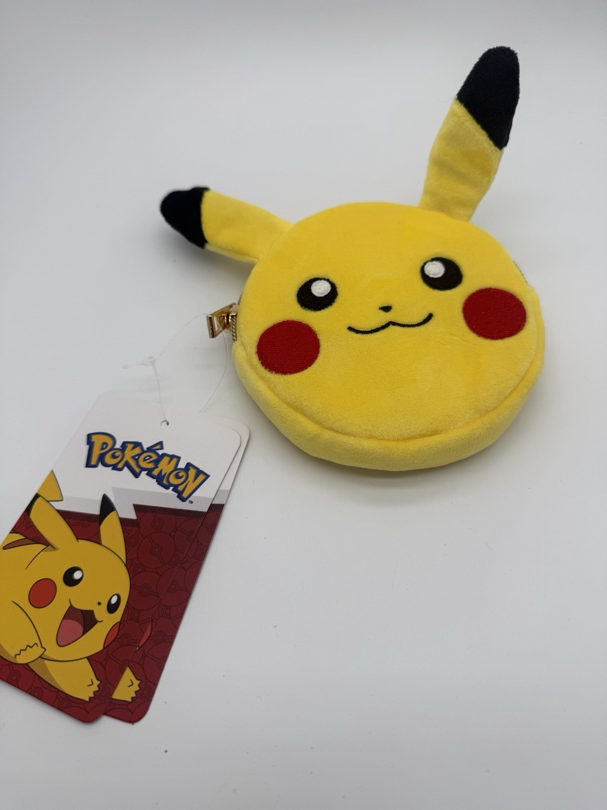 Pokemon Bioworld 2025 Plush Pikachu Small 5" Zipper Pouch Coin Purse Yellow New Pokemon Bioworld 2025 Plush Pikachu Small 5" Zipper Pouch Coin Purse Yellow New