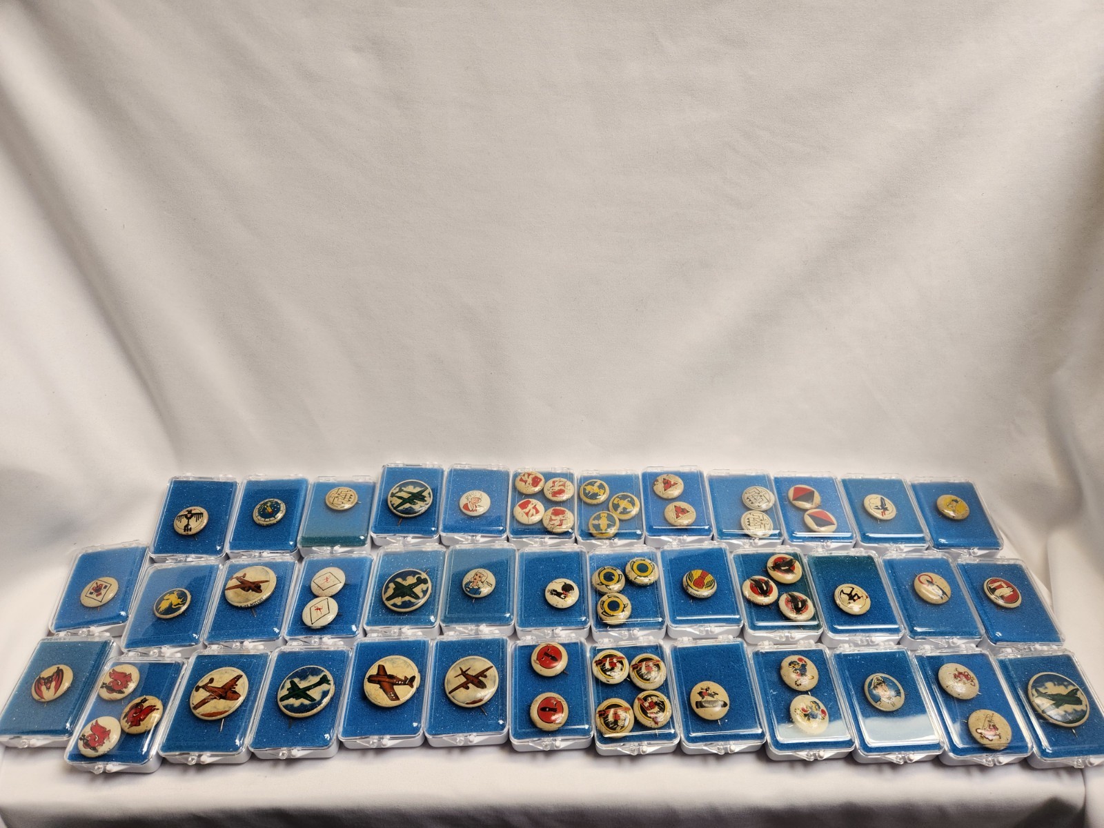 Collection of Rare Vtg 1940s Pep Kelloggs cartoon Premium button/pins 58 total Collection of Rare Vtg 1940s Pep Kelloggs cartoon Premium button/pins 58 total
