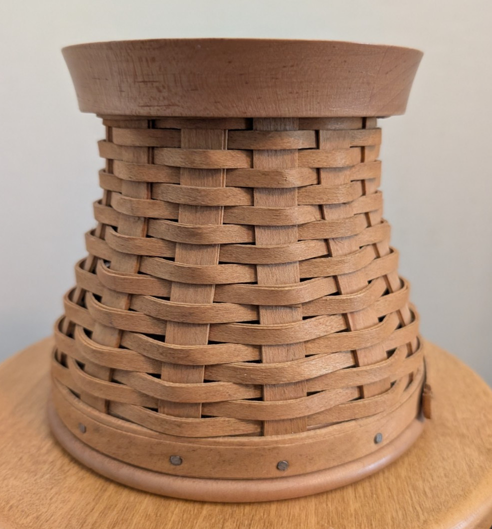 Longaberger Basket Woven Pedestal Base 2005 #10378