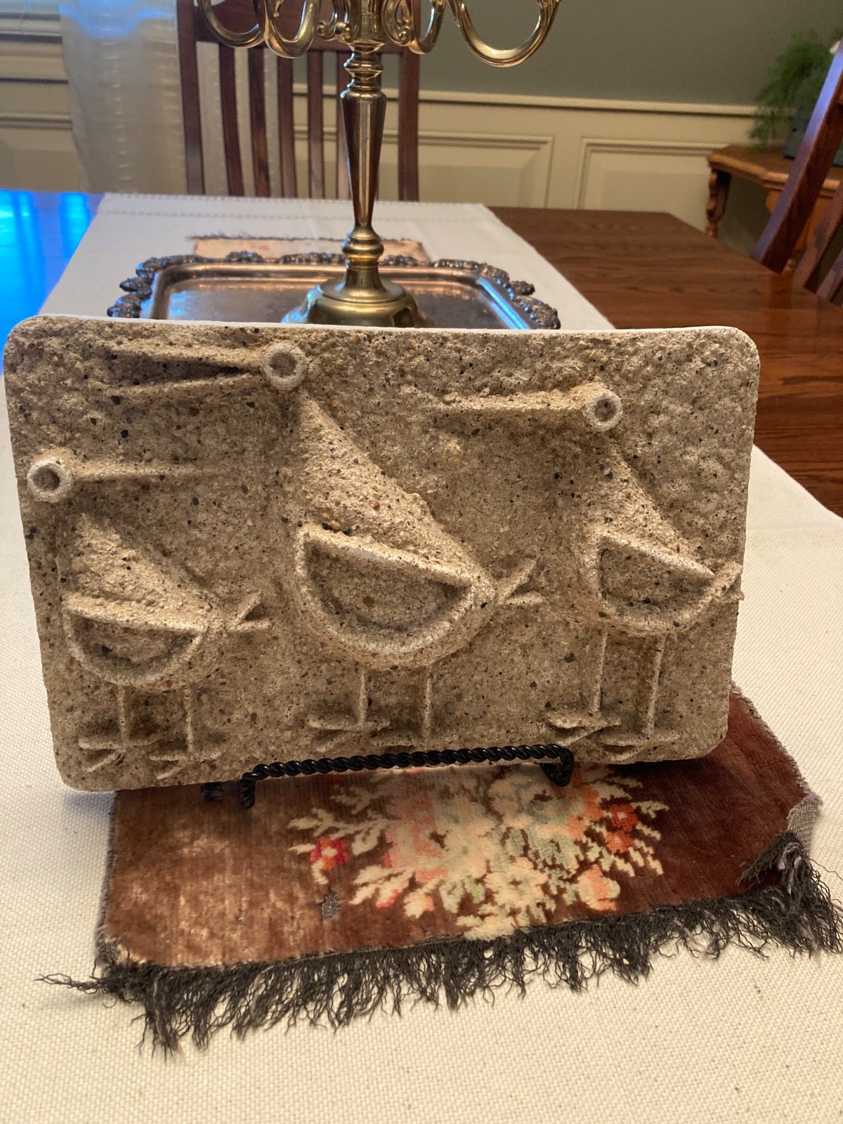 Rare Mid Century Artist Barbara Field 3 Bird Sandcast Wall Hanging/Shelf Decor Rare Mid Century Artist Barbara Field 3 Bird Sandcast Wall Hanging/Shelf Decor