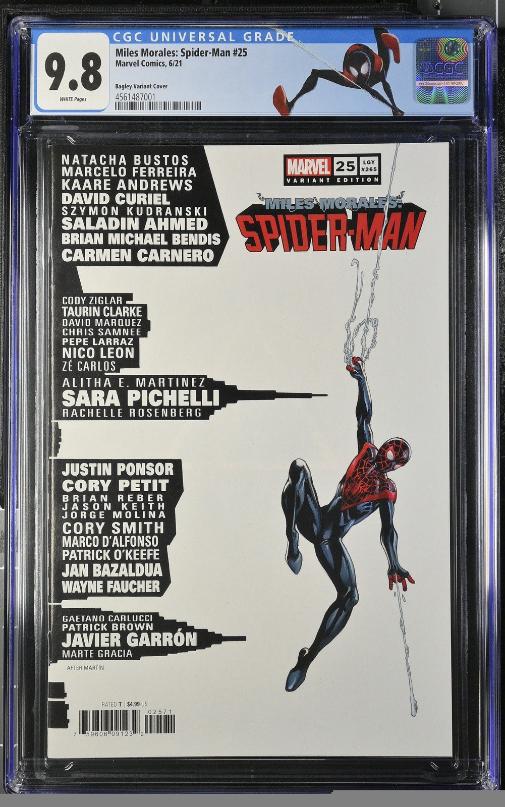 Miles Morales: Spider-Man #25G CGC 9.8 Miles Morales: Spider-Man #25G CGC 9.8