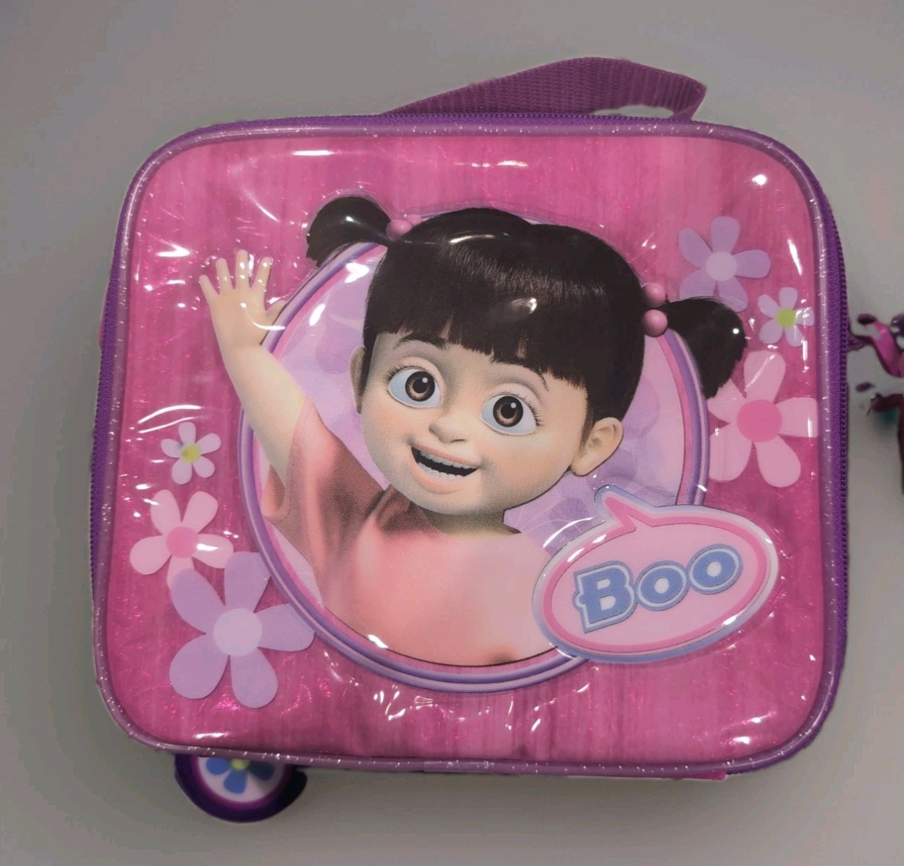 Rare Disney Store Monsters Inc. Boo Lunch Tote w/canteen and strap New Rare Disney Store Monsters Inc. Boo Lunch Tote w/canteen and strap New