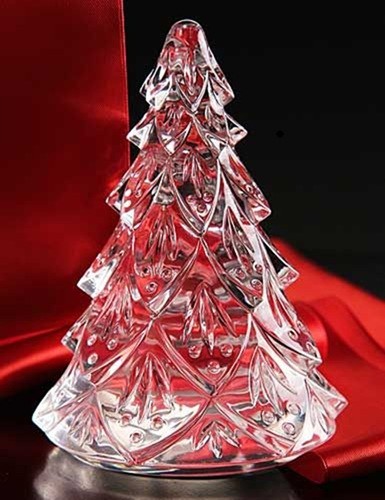 Waterford  Crystal  3 1/8"  Christmas Tree Sculpture CLEAR MINT  Boxed NEW