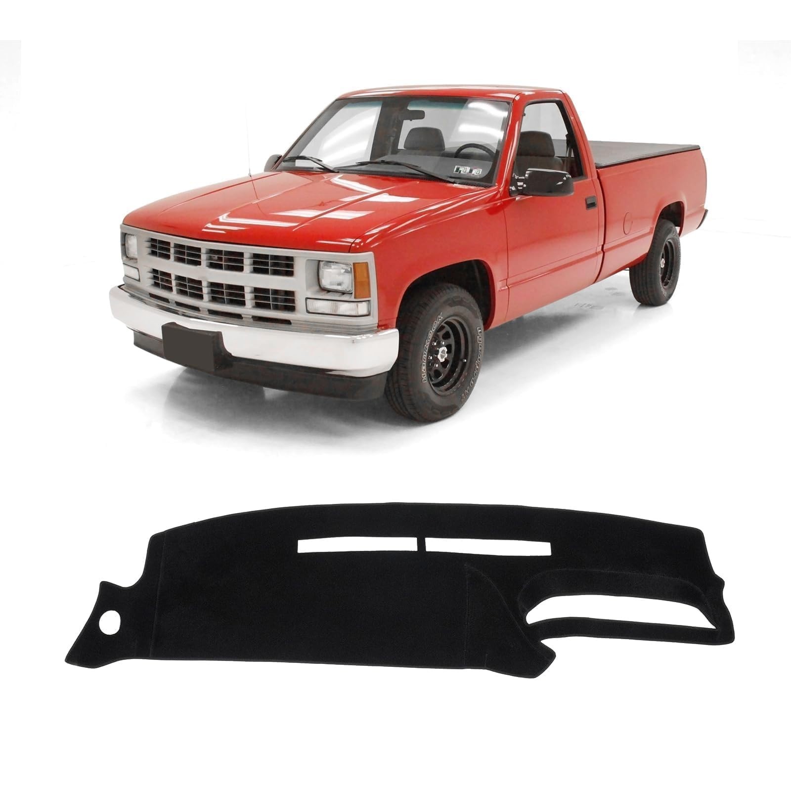 KUST Black Dash Cover for 1995-1996 Chevy Chevrolet Silverado C/K 1500 2500 3500 KUST Black Dash Cover for 1995-1996 Chevy Chevrolet Silverado C/K 1500 2500 3500
