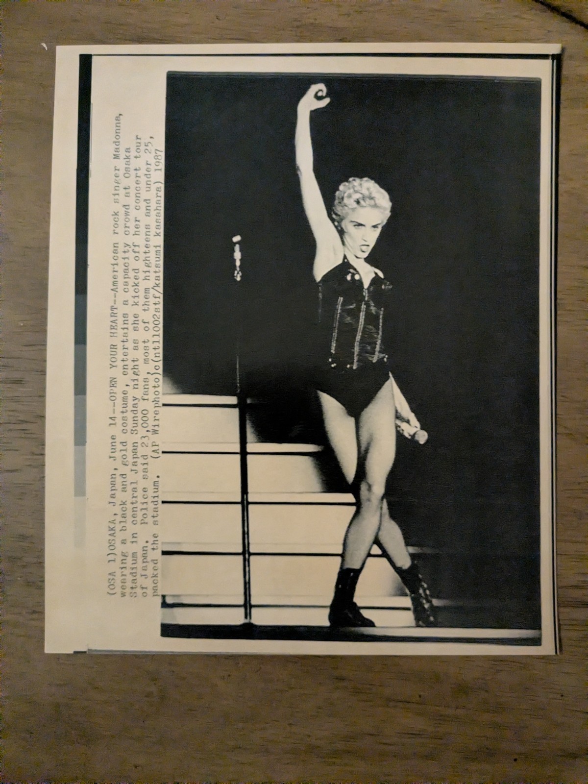 Madonna Kicks Off Tour & Entertains Capacity Crowd In Japan  1987 AP LaserPhoto
