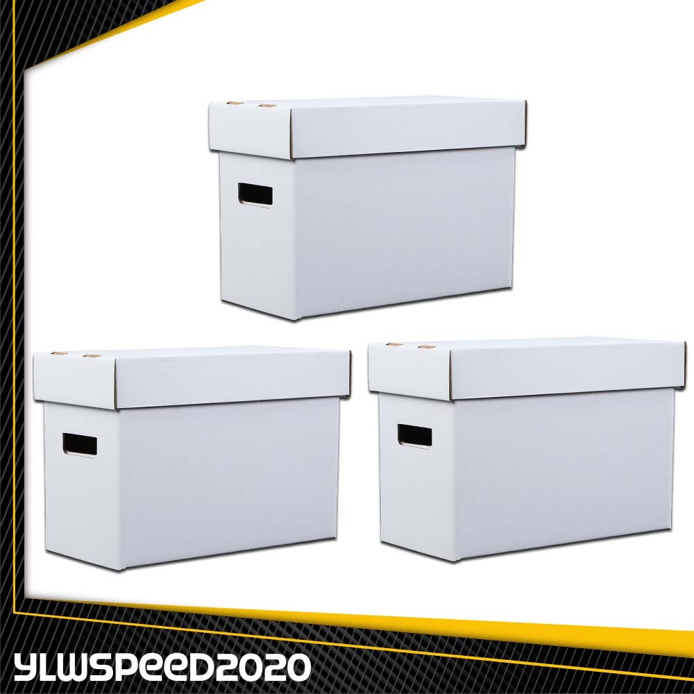 3PCS Short Comic Book Storage Boxes Holds 150 175 Stackable Archival Cardboard 3PCS Short Comic Book Storage Boxes Holds 150 175 Stackable Archival Cardboard