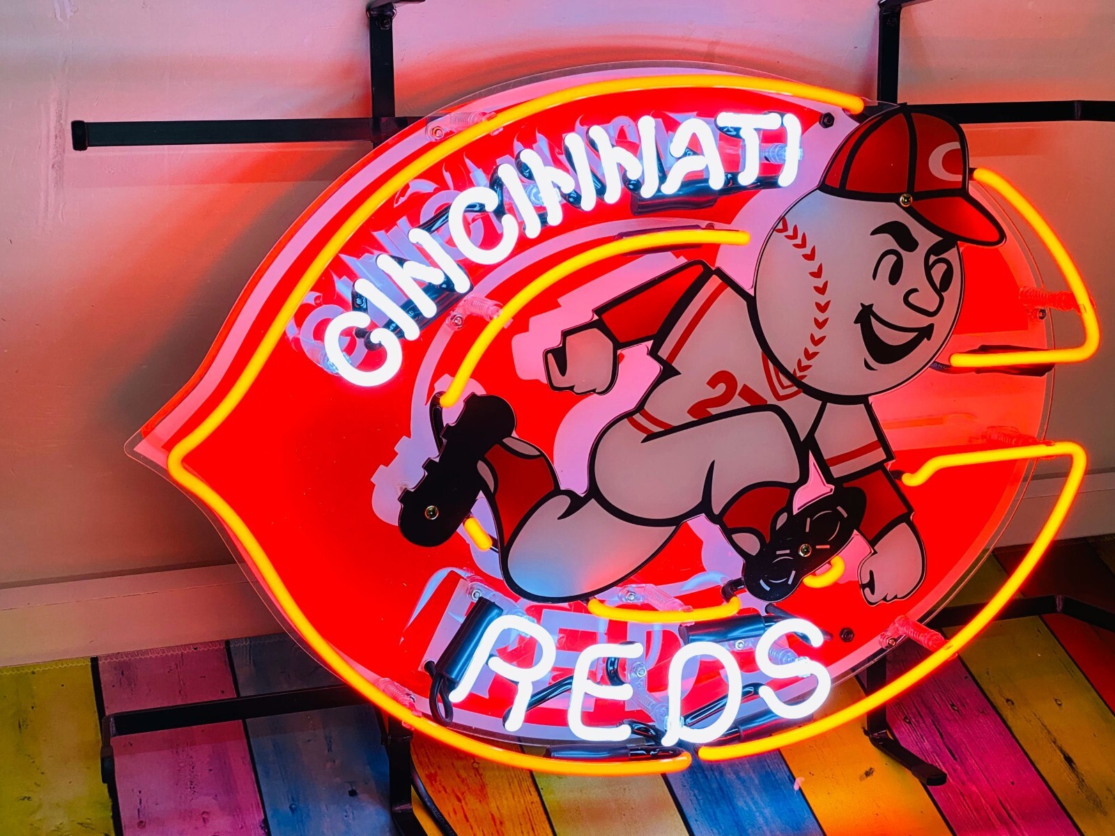 20"x16" Cincinnati Reds Neon Sign Visual Artwork With HD Vivid Printing Beer LY 20"x16" Cincinnati Reds Neon Sign Visual Artwork With HD Vivid Printing Beer LY