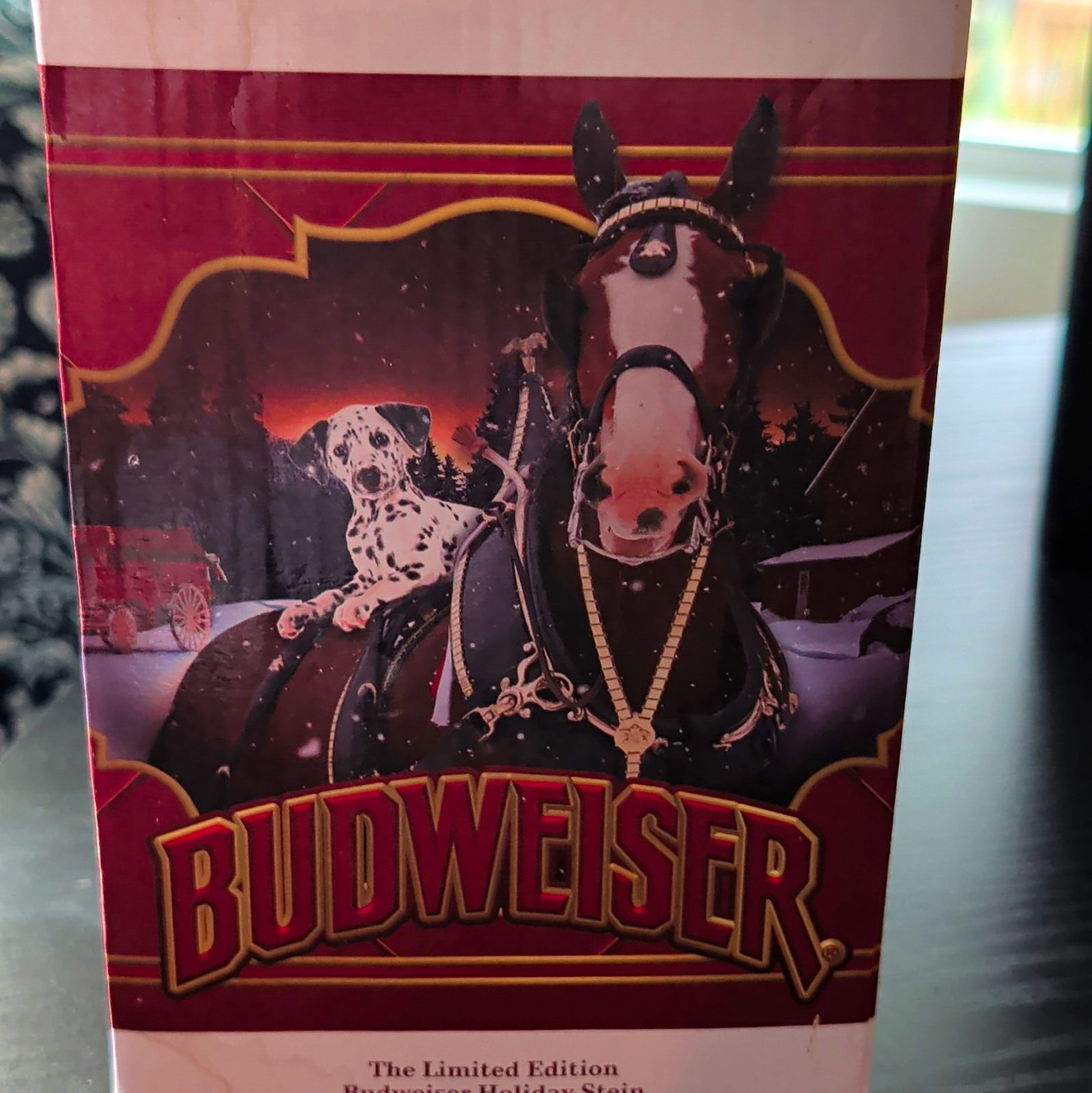 Budweiser Limited Edition Holiday Stein in Box Breweriana Collectible