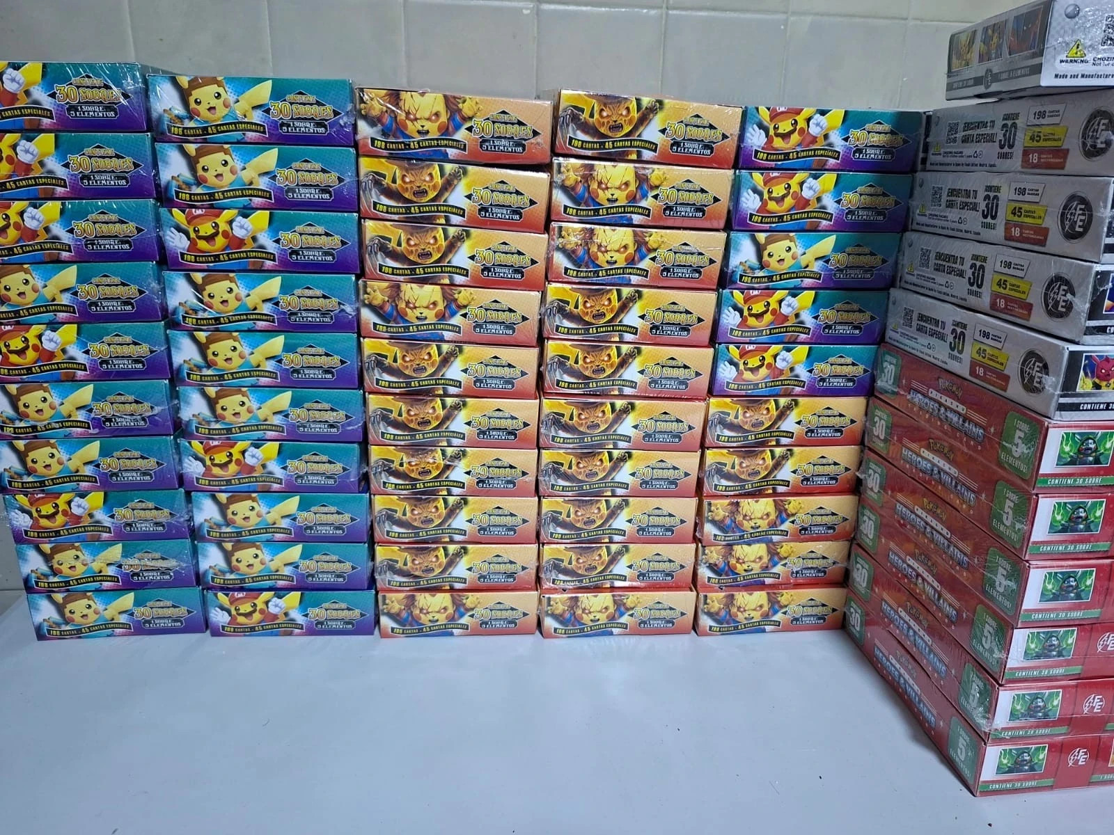 8 BOXES -2025 BOX POKEMON HEROES Y VILLAINS FLASH EDITION - 8 BOXES -2025 BOX POKEMON HEROES Y VILLAINS FLASH EDITION -