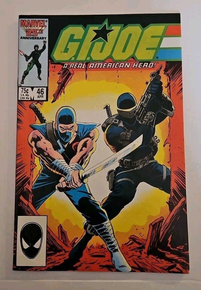 G.I. Joe A Real American Hero #46 Direct Marvel 1986 Snake Eyes Cobra Duke