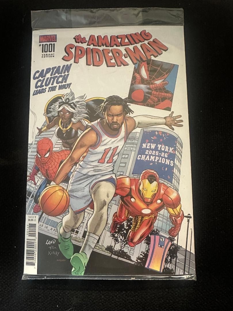 Amazing Spider-Man #1001 NYCC 2026 Jalen Brunson NY Knicks Exclusive Variant Amazing Spider-Man #1001 NYCC 2026 Jalen Brunson NY Knicks Exclusive Variant